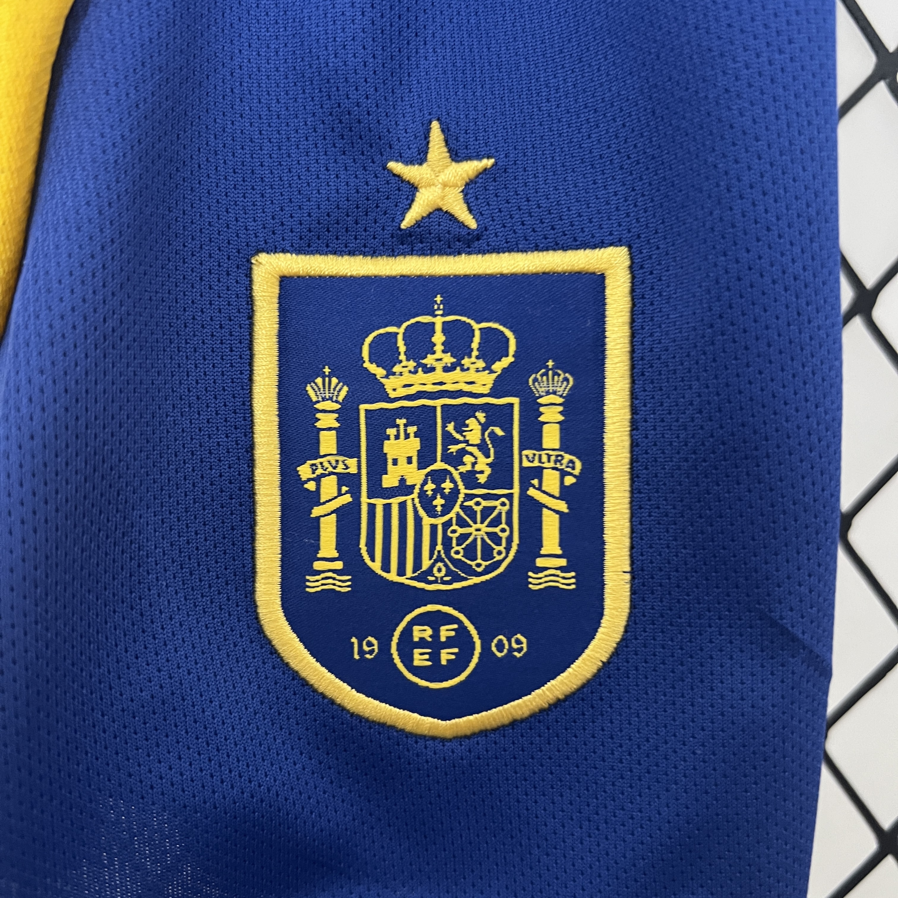 Spain 2024 Home Stadium Kids Kit - ManixJersey