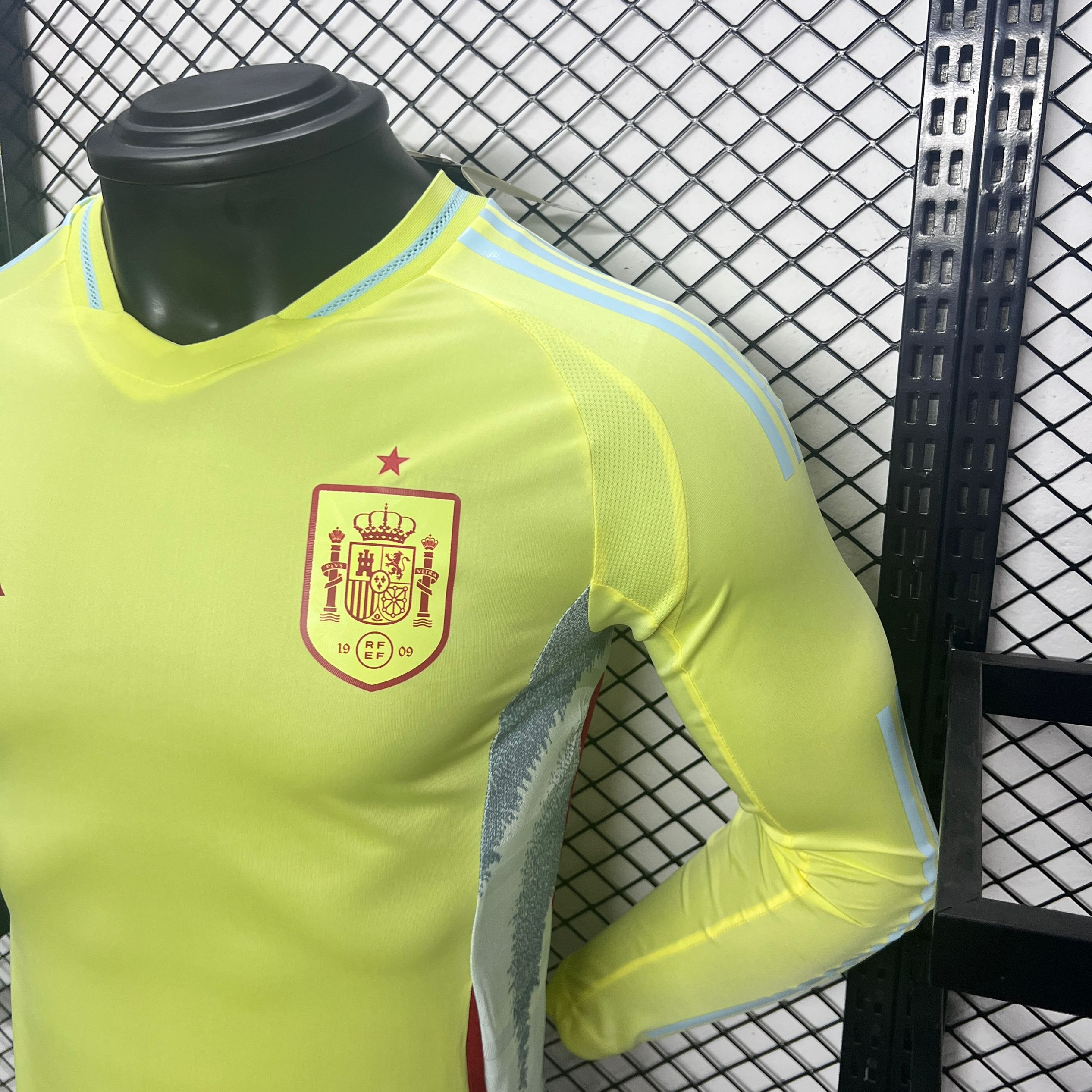 Spain 2024 Away Long Sleeve Jersey - Player Version - ManixJersey