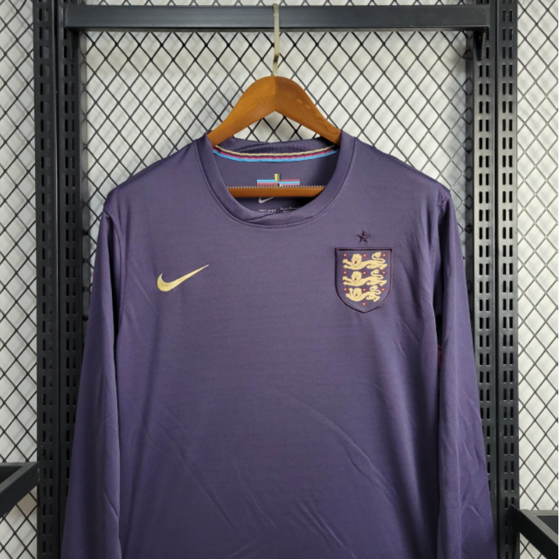 England 2024 Away Stadium Long Sleeve Jersey - Fans Version - ManixJersey