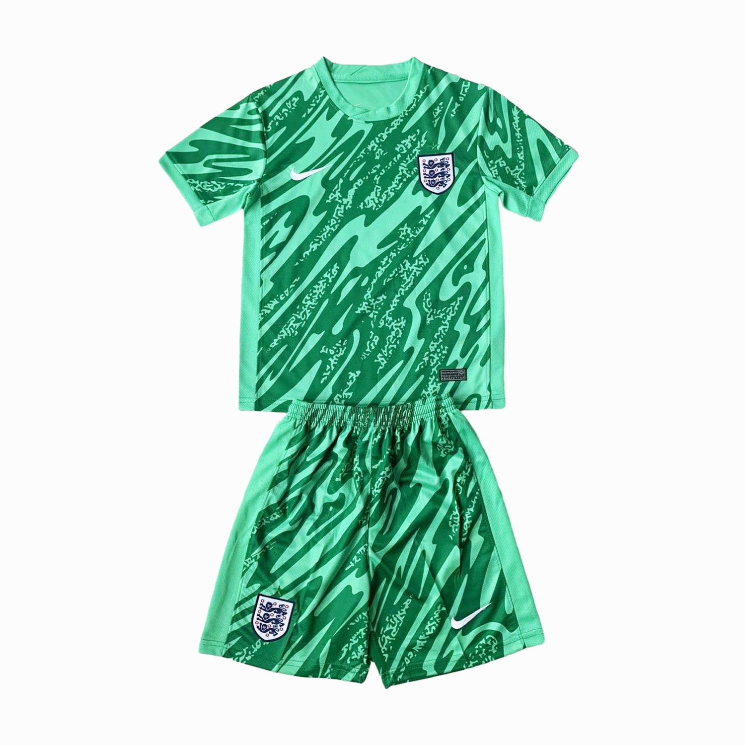 England 2024 Goalkeeper Kids Kit - Green - ManixJersey