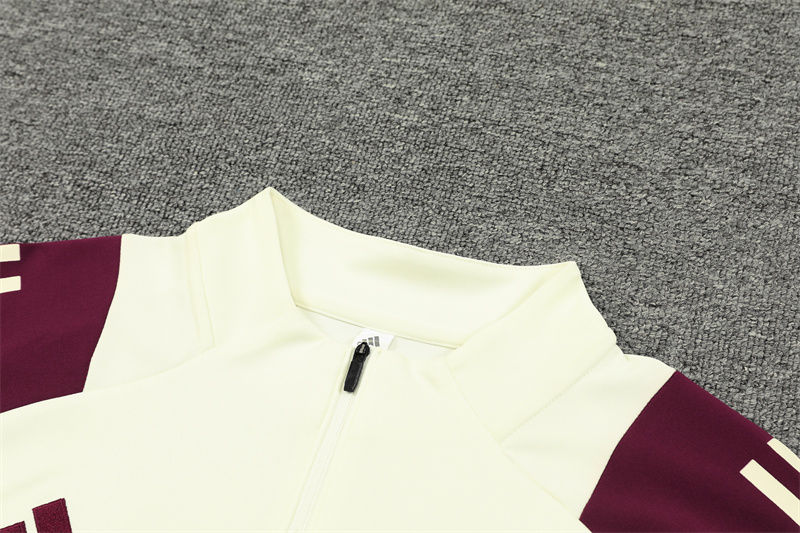 Bayern Munich 24-25 Long Sleeve Training Set - White & Red - ManixJersey