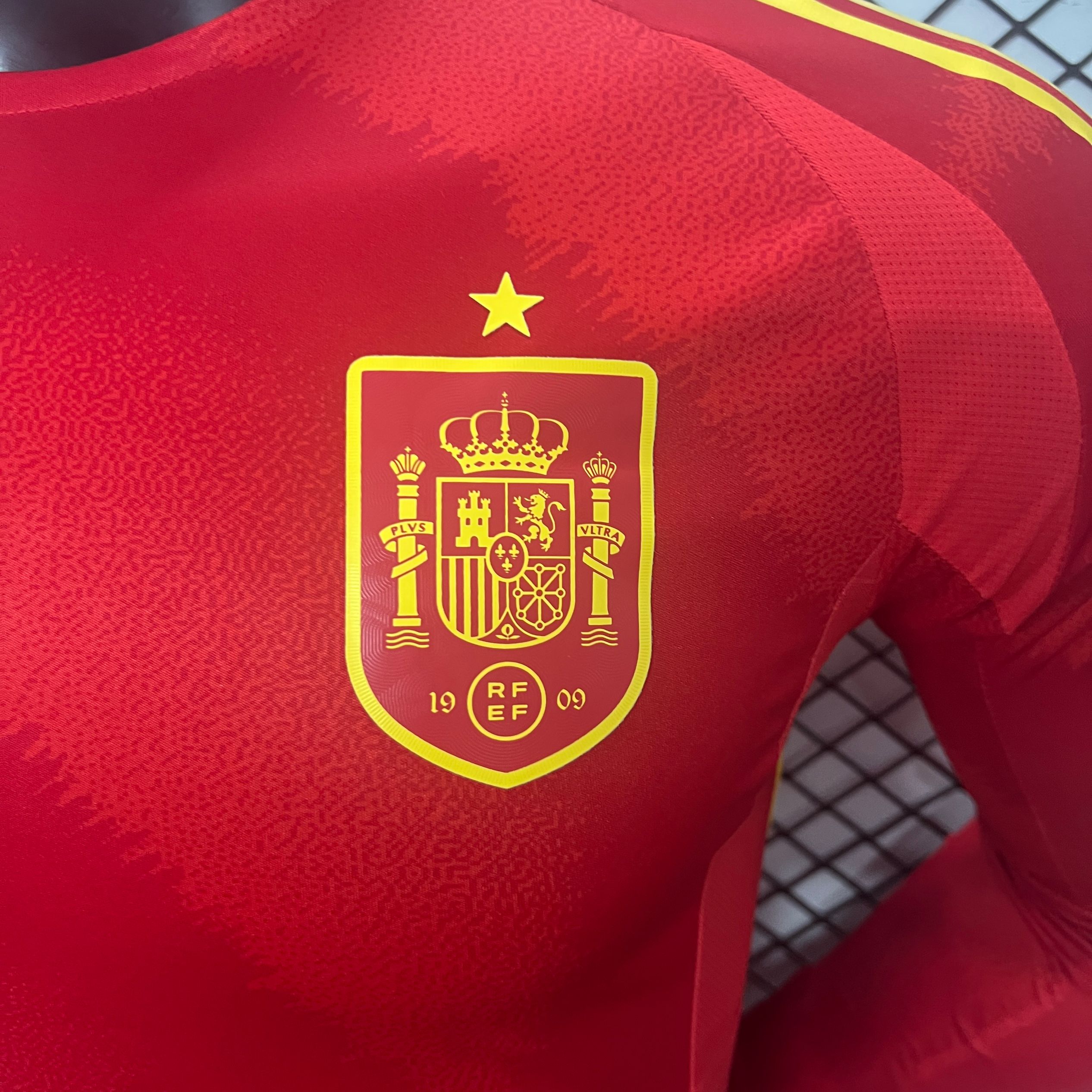 Spain 2024 Home Stadium Long Sleeve Jersey - Player Version - ManixJersey