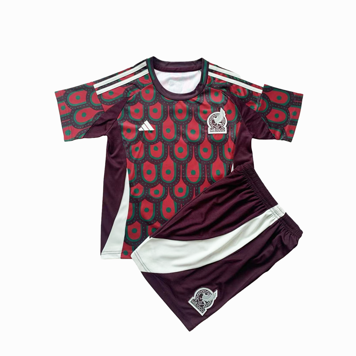 Mexico 2024 Home Stadium Goalkeeper Kids Kit - ManixJersey