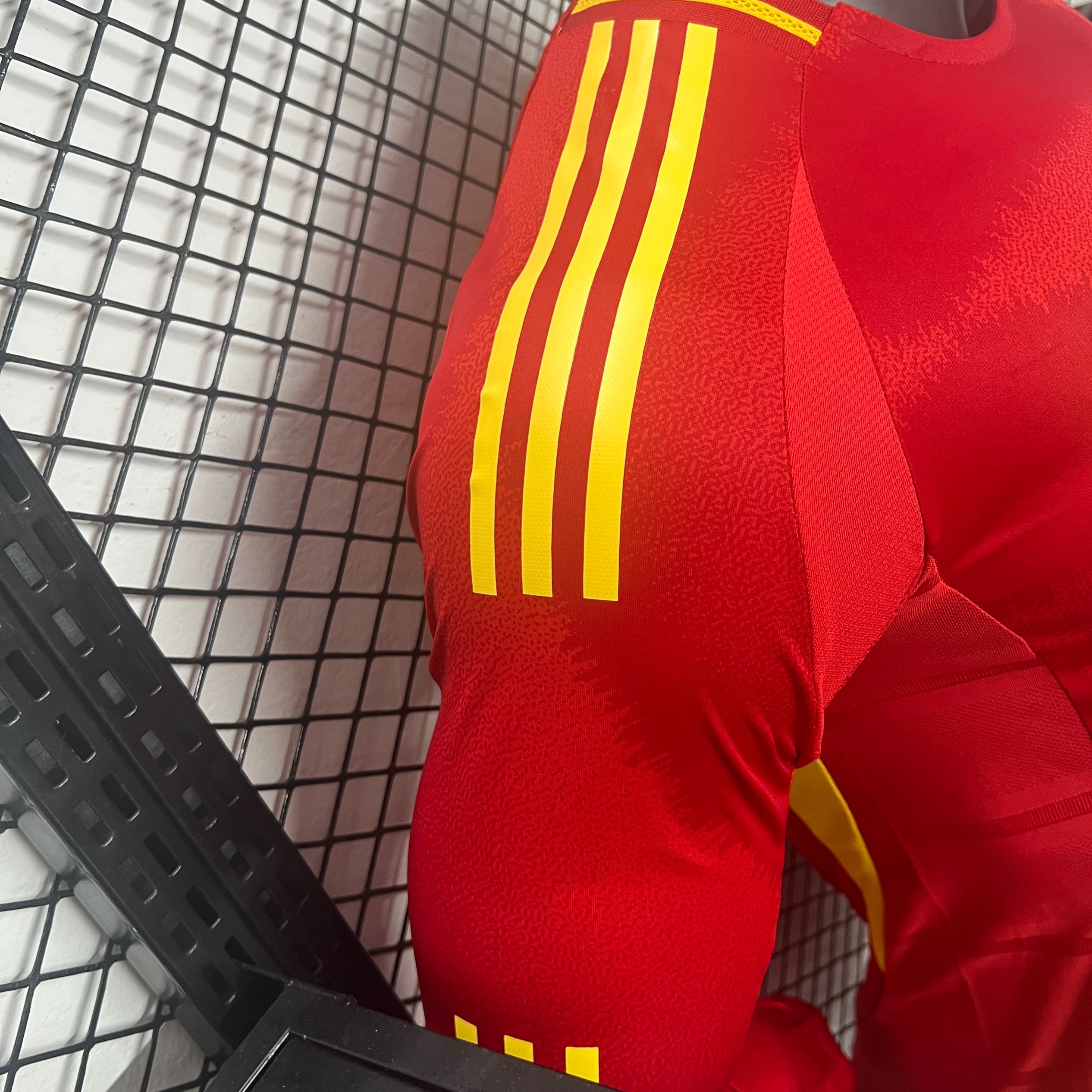 Spain 2024 Home Stadium Long Sleeve Jersey - Player Version - ManixJersey