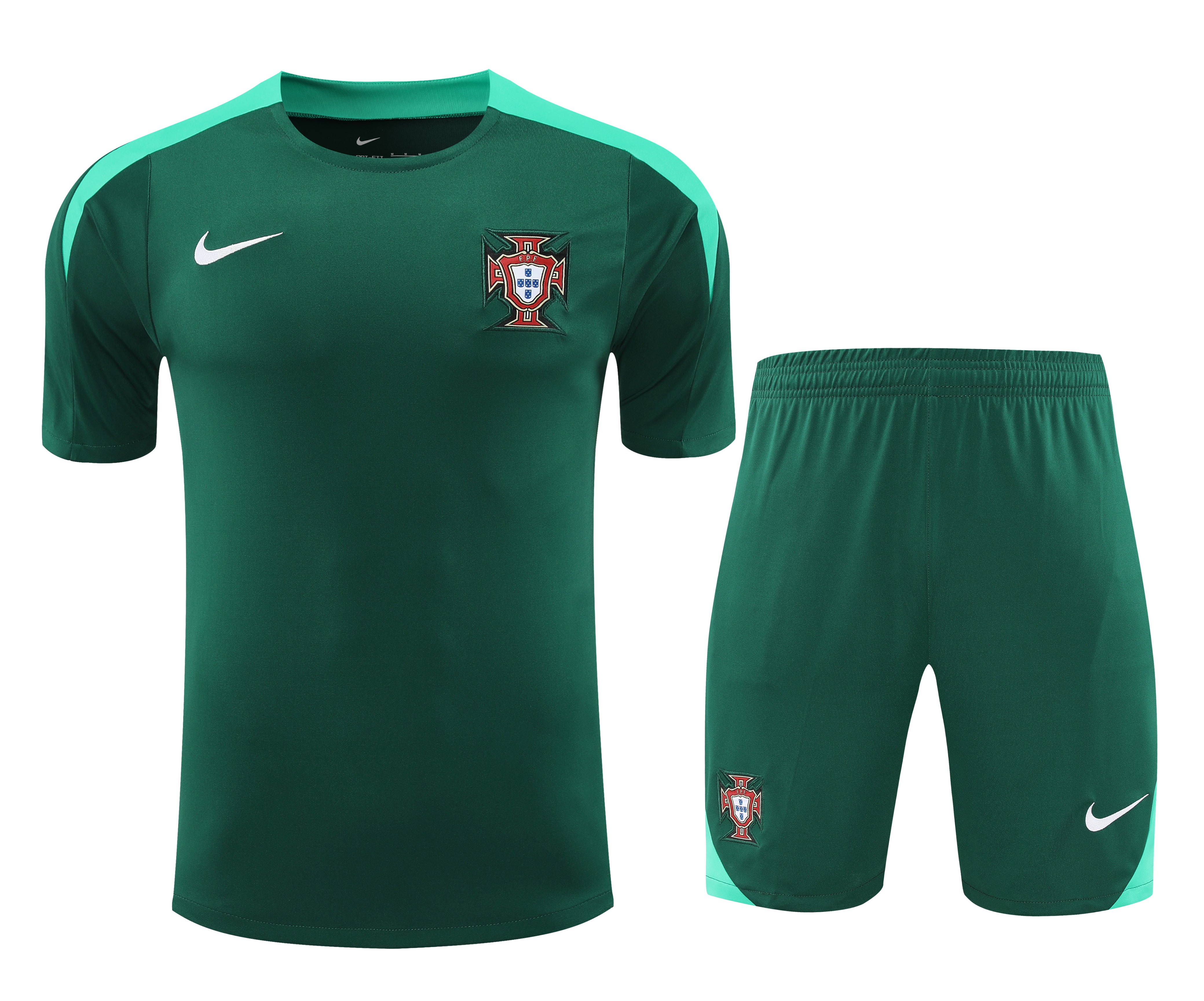Portugal 2024 Short-Sleeve Training Set - Green - ManixJersey