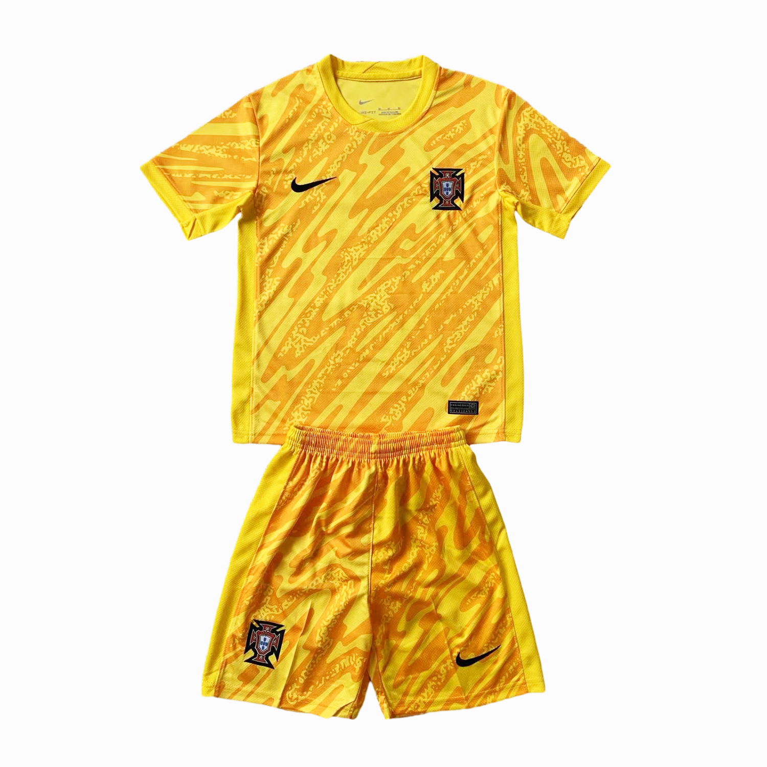 Portugal 2024 Goalkeeper Kids Kit - Yellow - ManixJersey