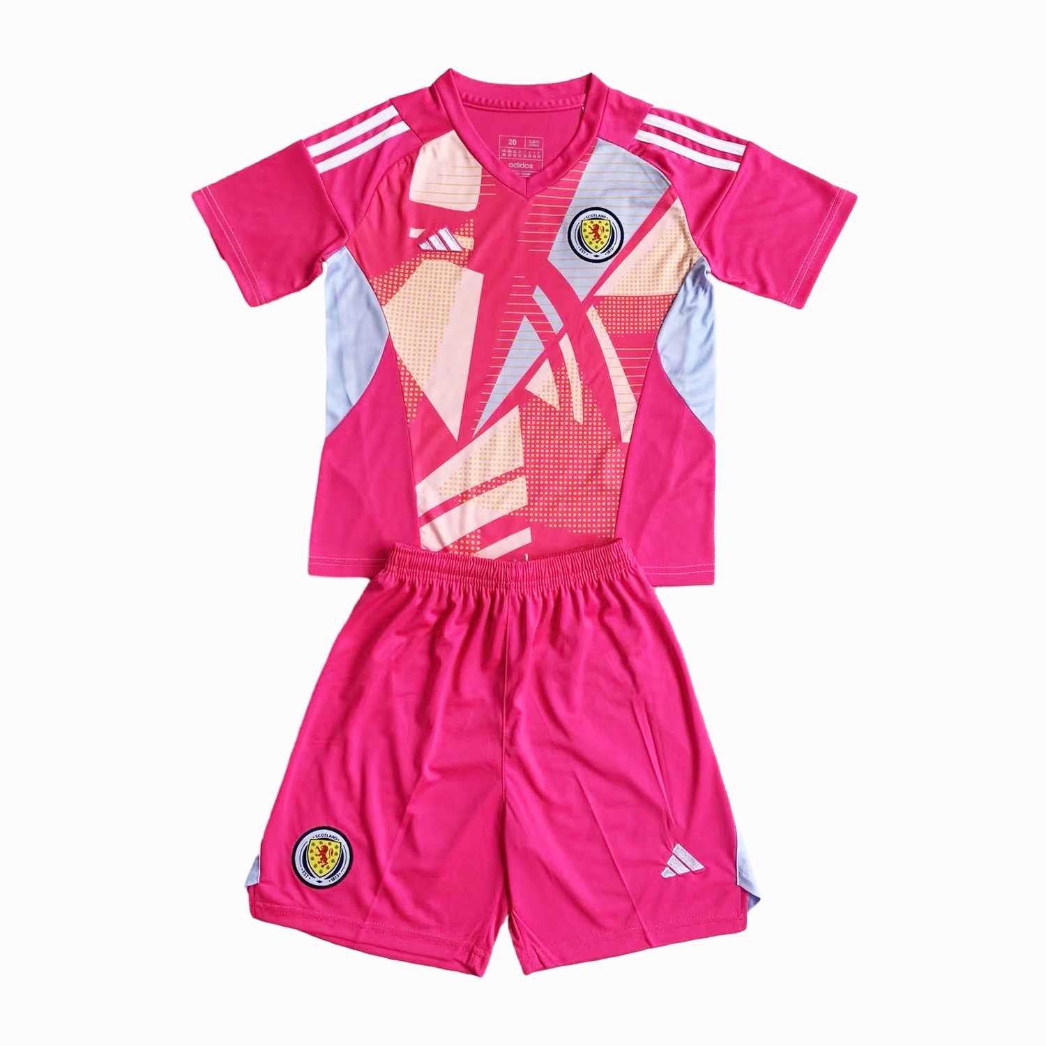 S-c-o.t l.a-n.d 2024 Goalkeeper Kids Kit - Pink - ManixJersey