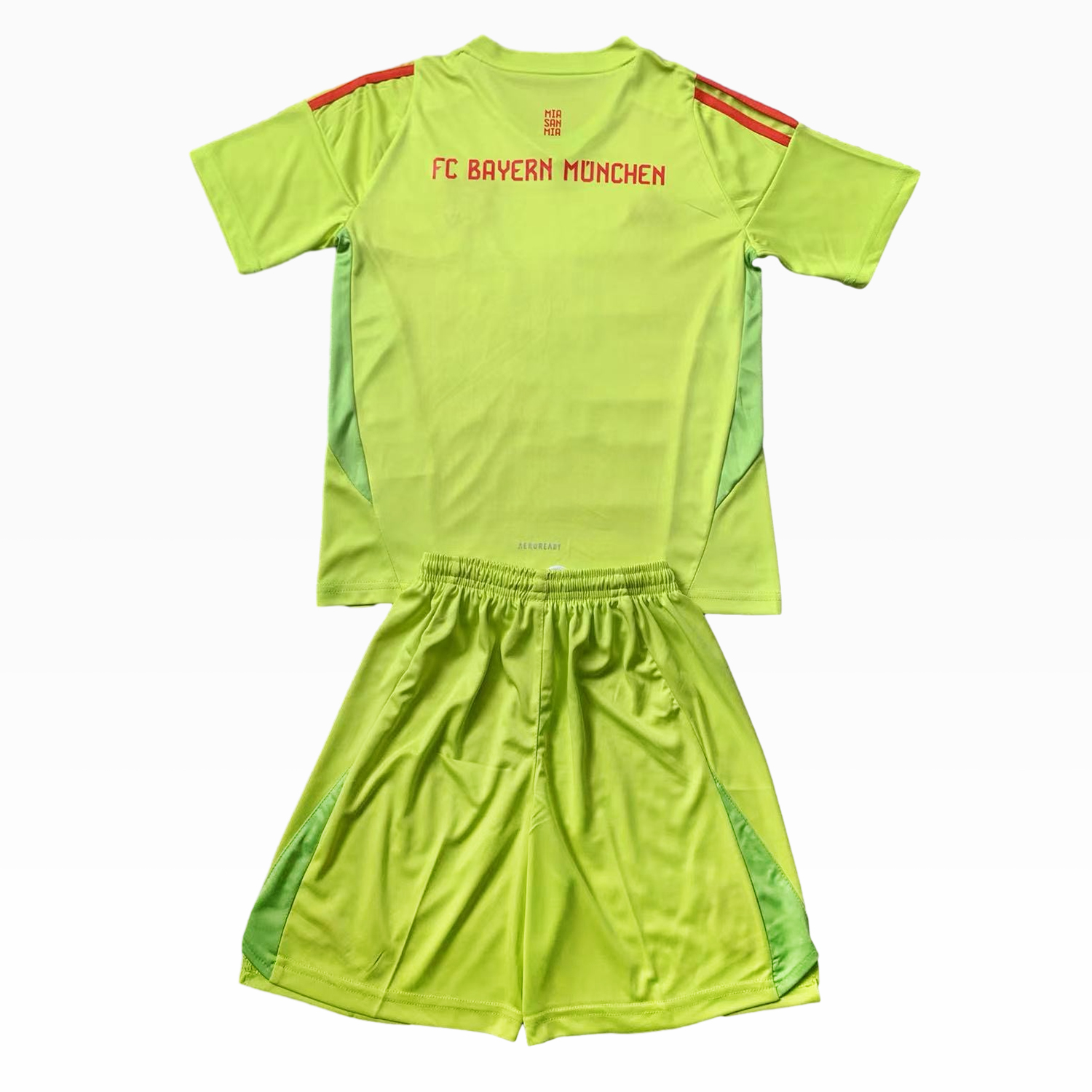Bayern Munich 24-25 Green Goalkeeper Kids Kit - ManixJersey