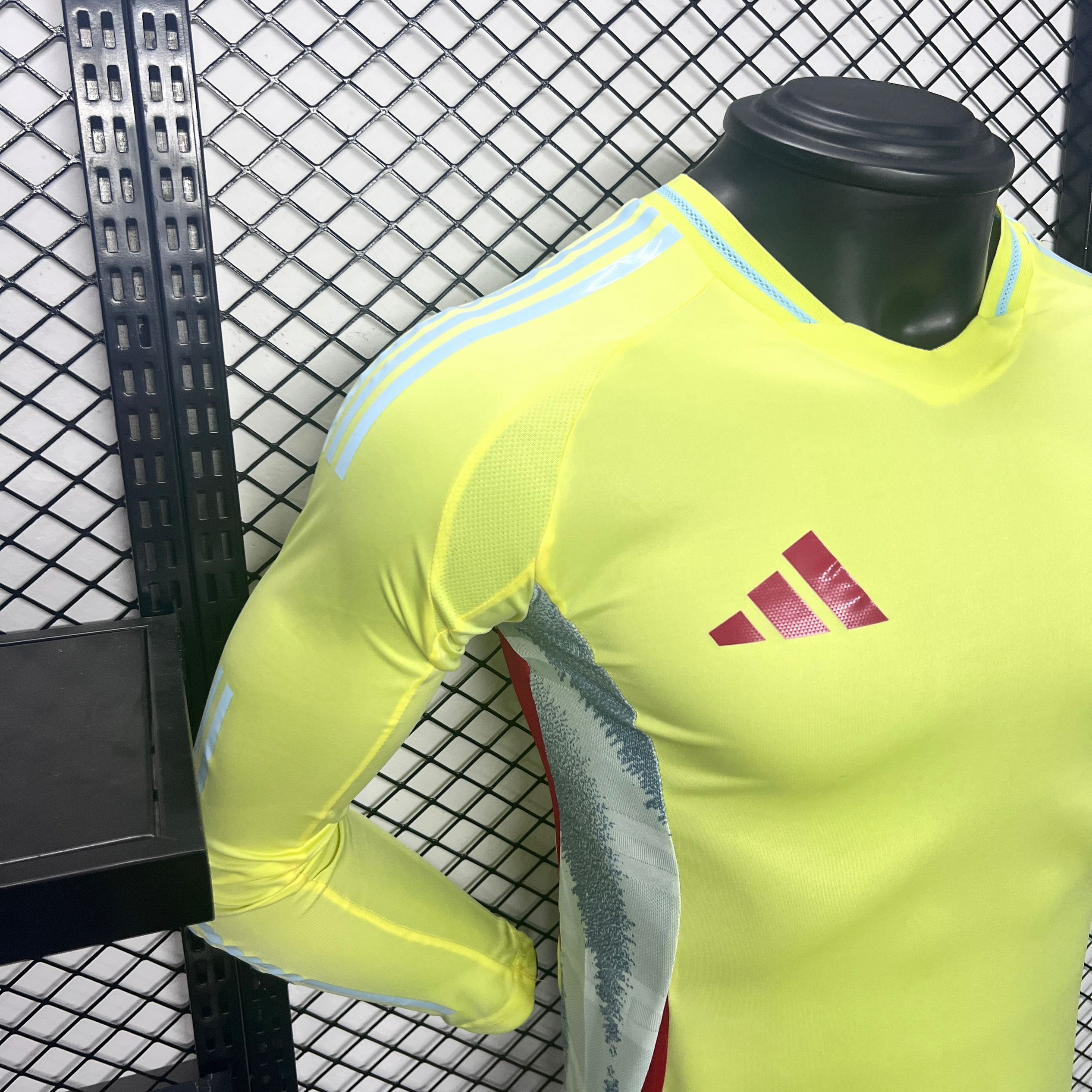 Spain 2024 Away Long Sleeve Jersey - Player Version - ManixJersey