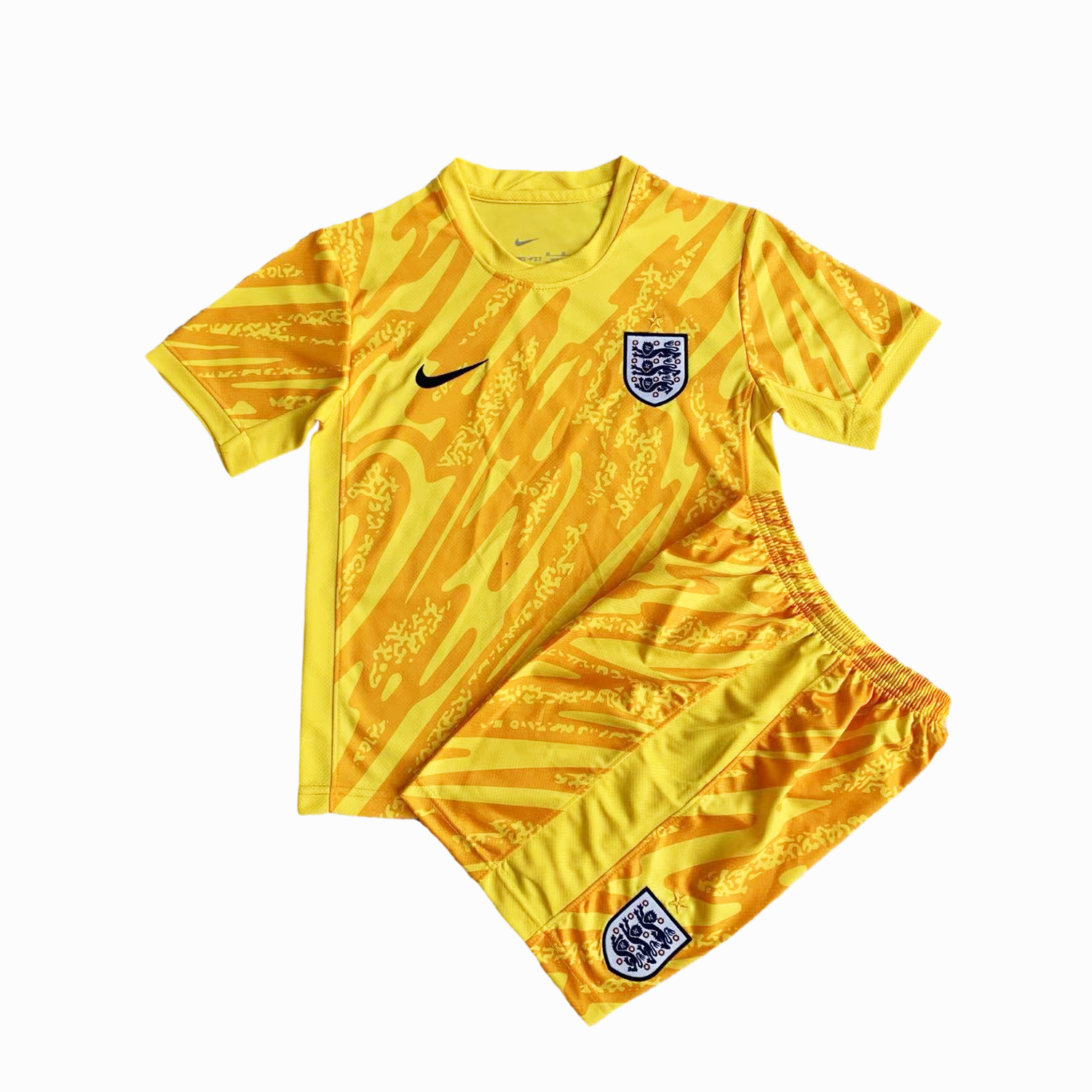 England 2024 Goalkeeper Kids Kit - Yellow - ManixJersey