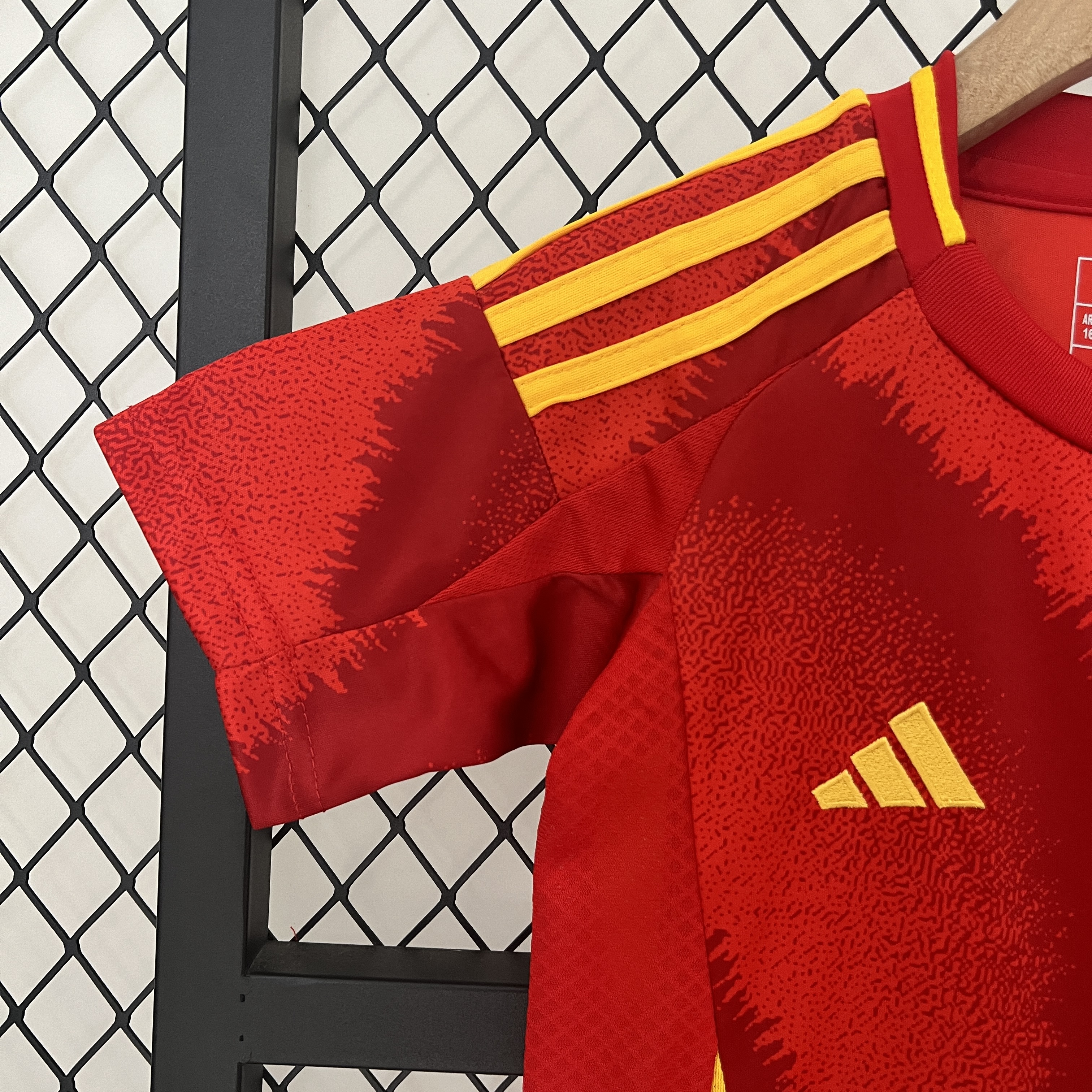 Spain 2024 Home Stadium Kids Kit - ManixJersey