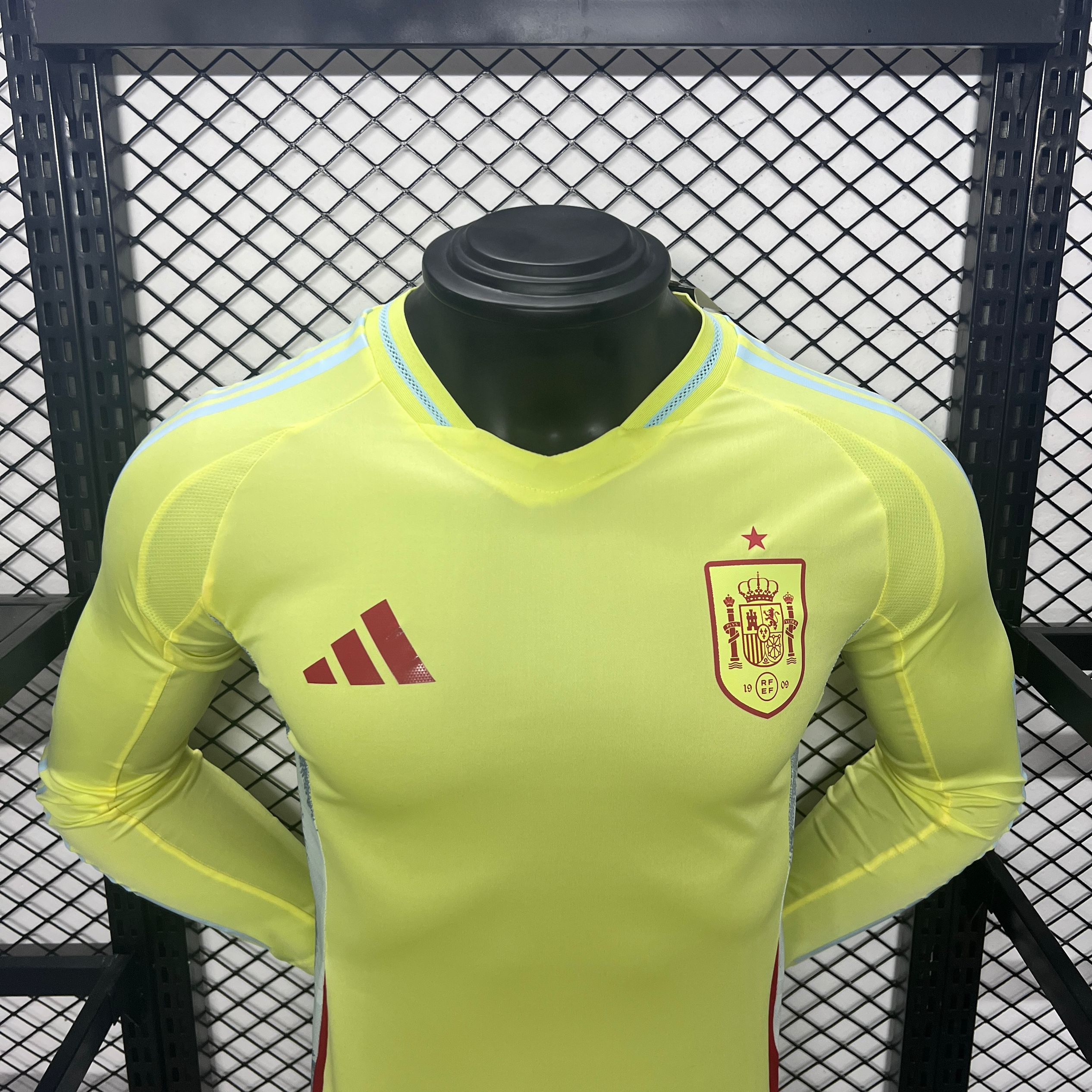 Spain 2024 Away Long Sleeve Jersey - Player Version - ManixJersey