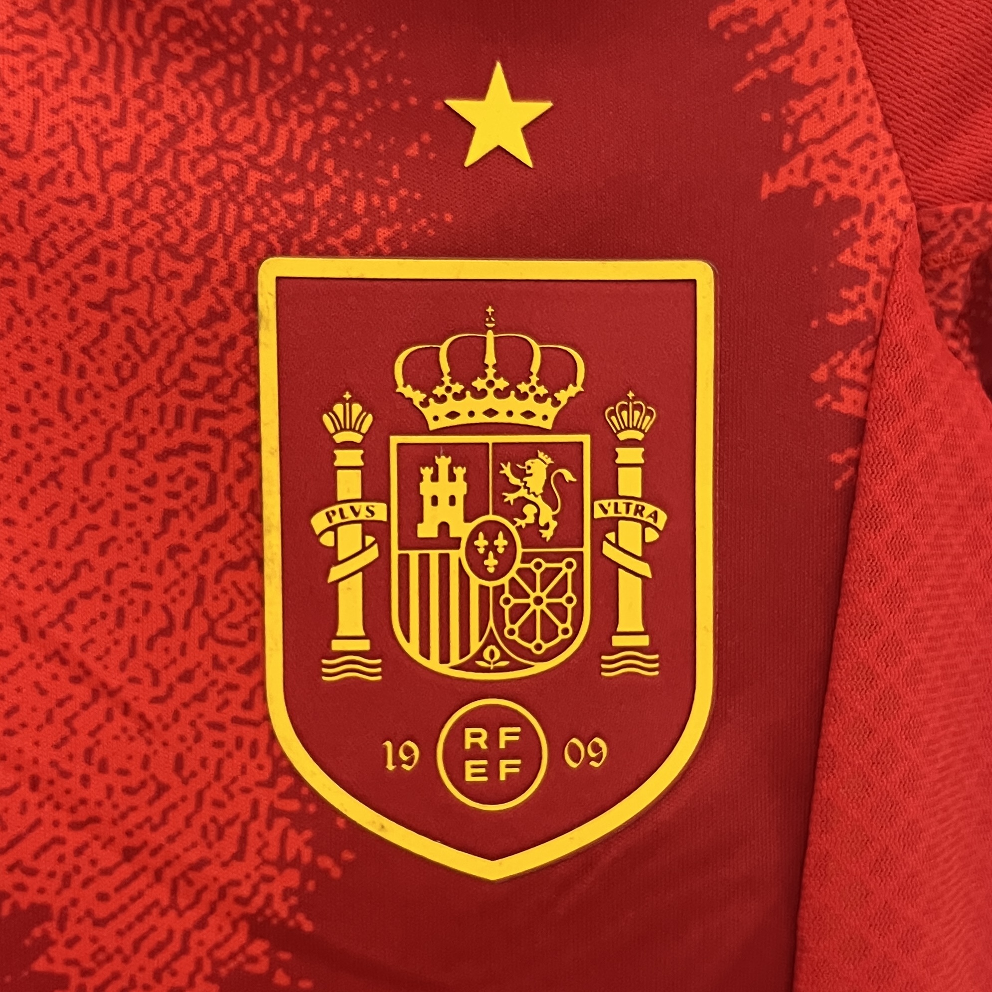 Spain 2024 Home Stadium Kids Kit - ManixJersey