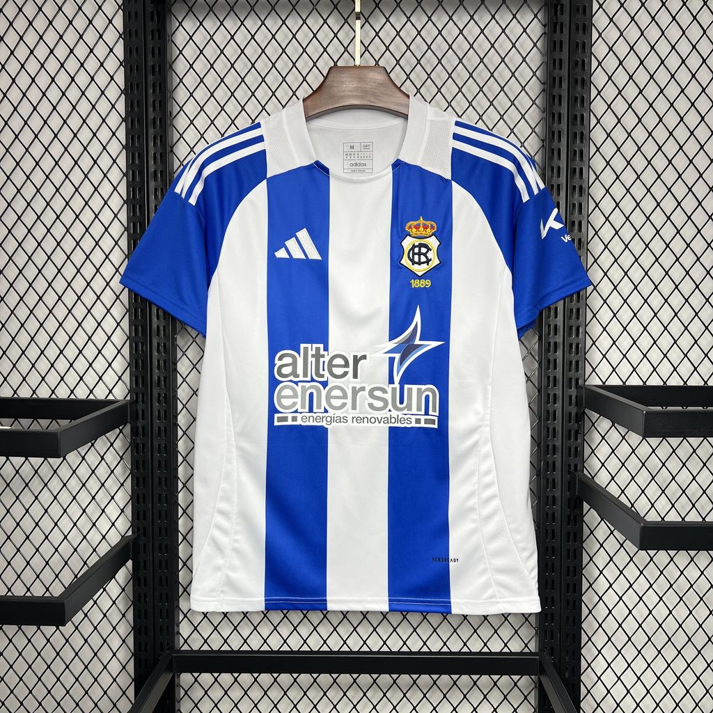 Real Club Recreativo de Huelva 24-25 Home Stadium Jersey - Fans Version - ManixJersey