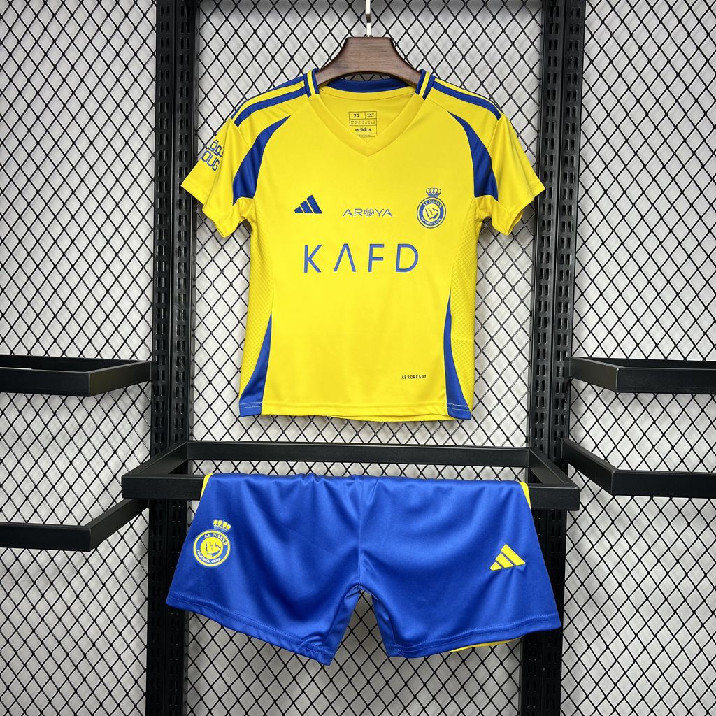 Al Nassr Riyadh Victory 24-25 Home Stadium Kids Kit - ManixJersey