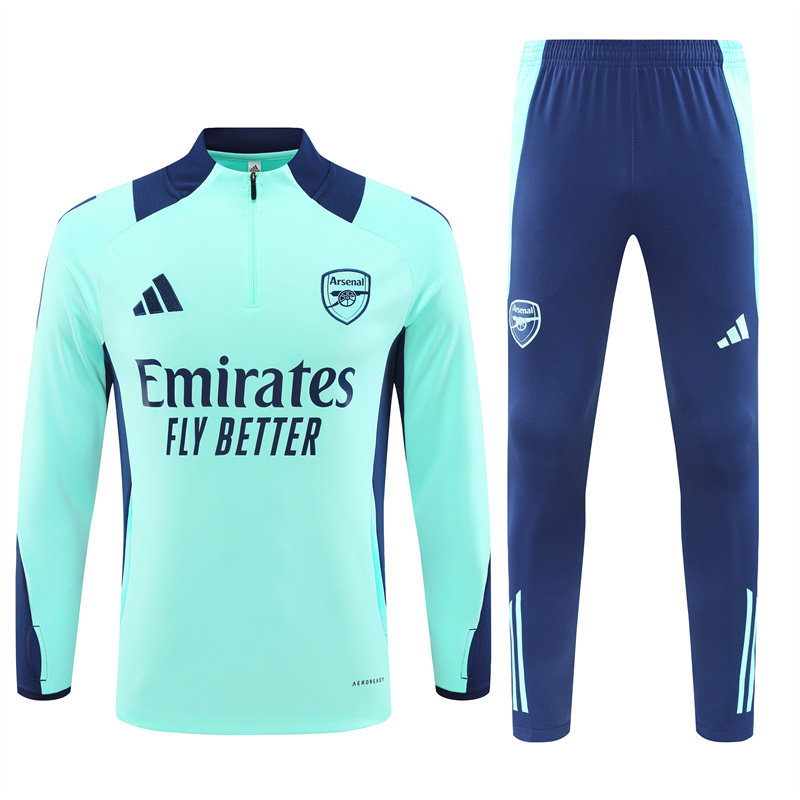 Arsenal 24-25 Long Sleeve Training Set - Lake Blue - ManixJersey