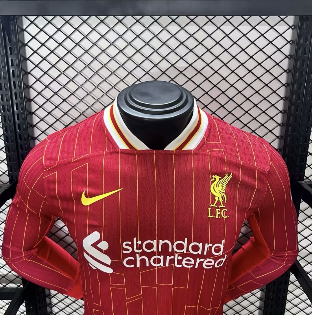 Liver.pool 24-25 Home Long Sleeve Jersey - Player Version - ManixJersey