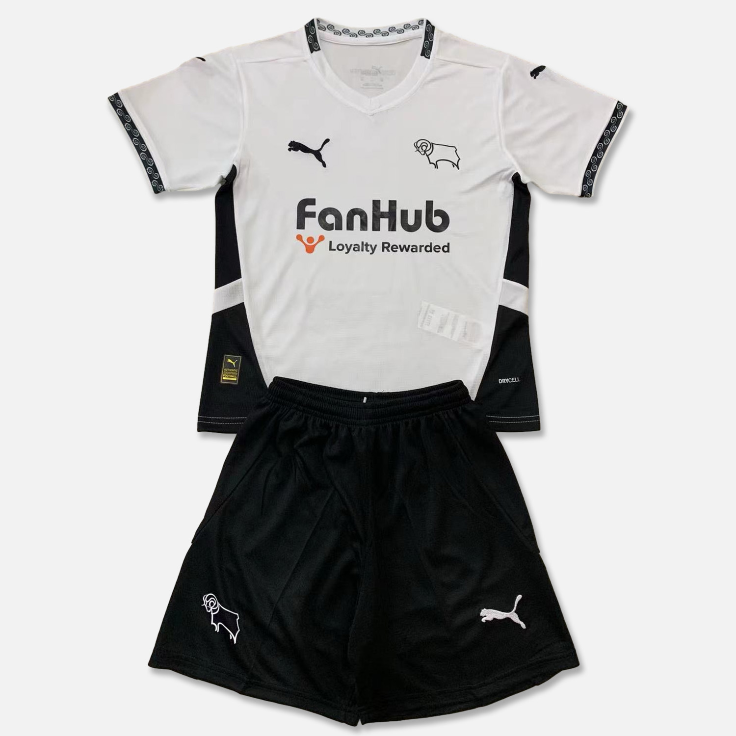 Derby County 24-25 Home Stadium Kids Kit - ManixJersey