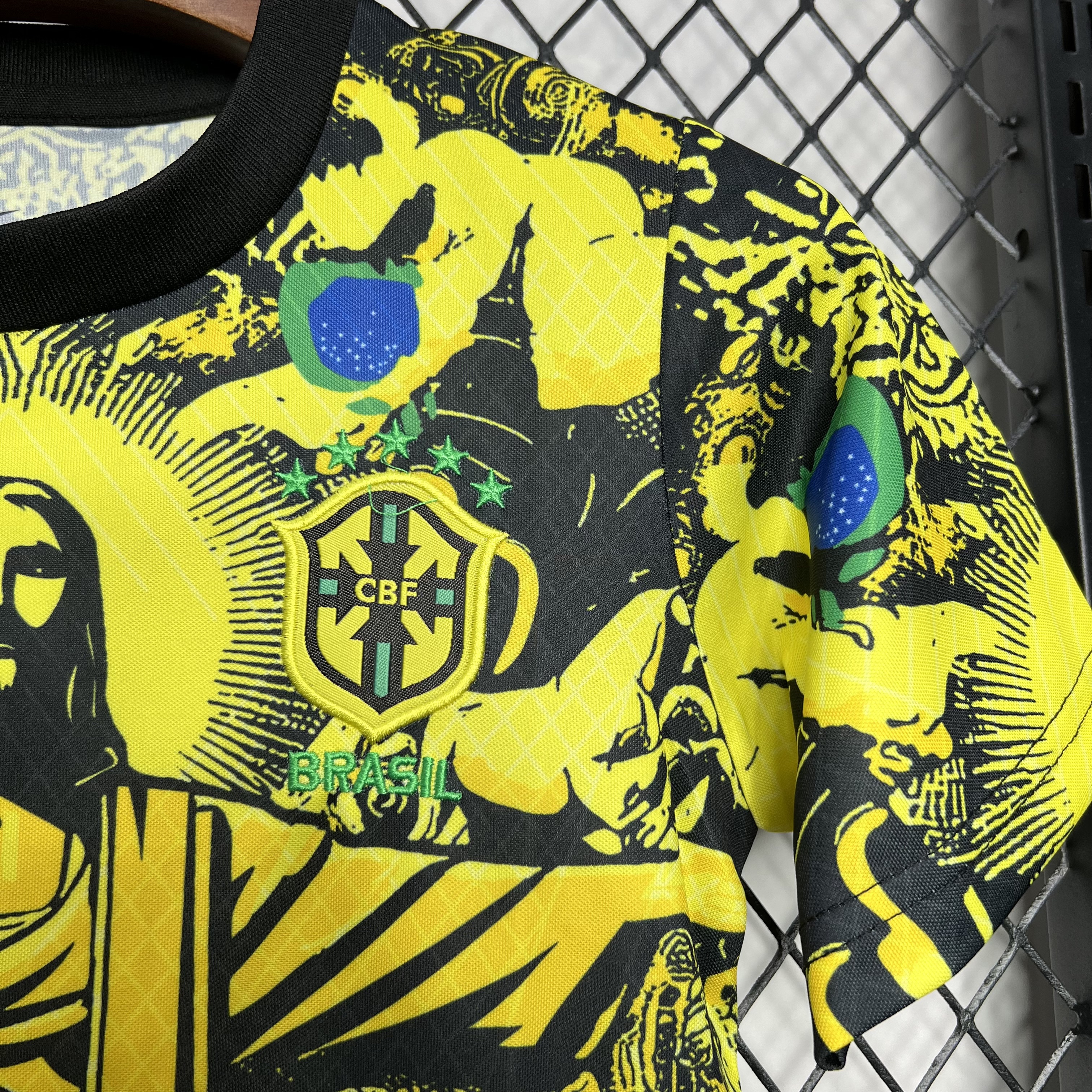 Brazil 2024 Christ the Redeemer Statue Kids Kit - Yellow - ManixJersey