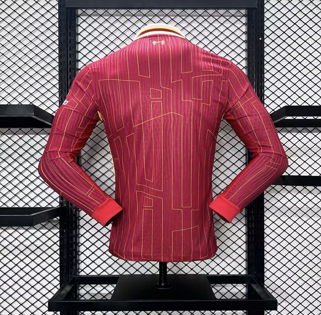 Liver.pool 24-25 Home Long Sleeve Jersey - Player Version - ManixJersey