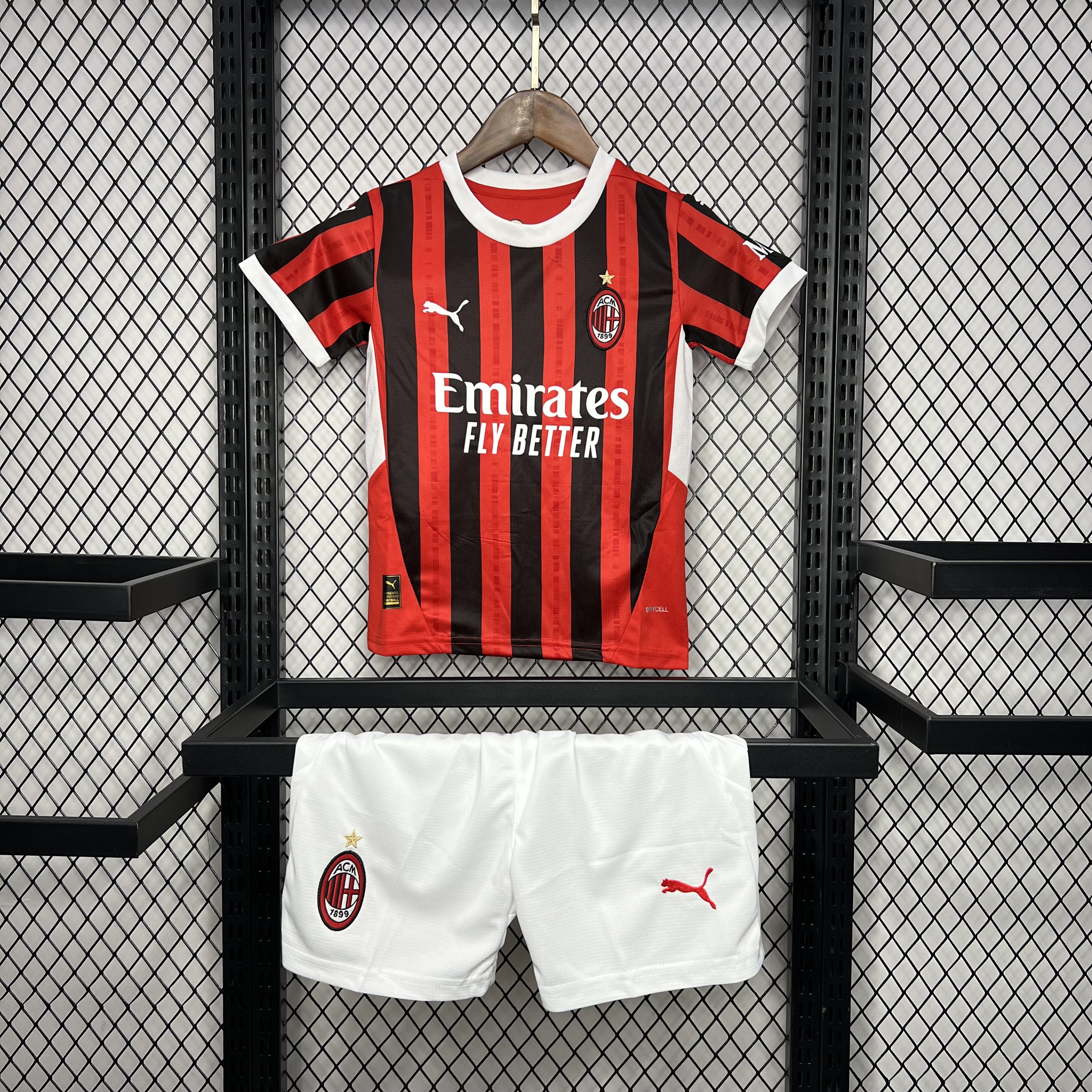 AC Milan 24-25 Home Stadium Kids Kit - ManixJersey