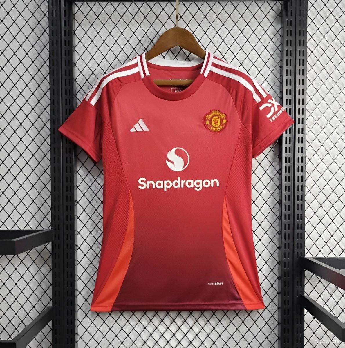 Women's Manchester United 24-25 Home Jersey - ManixJersey