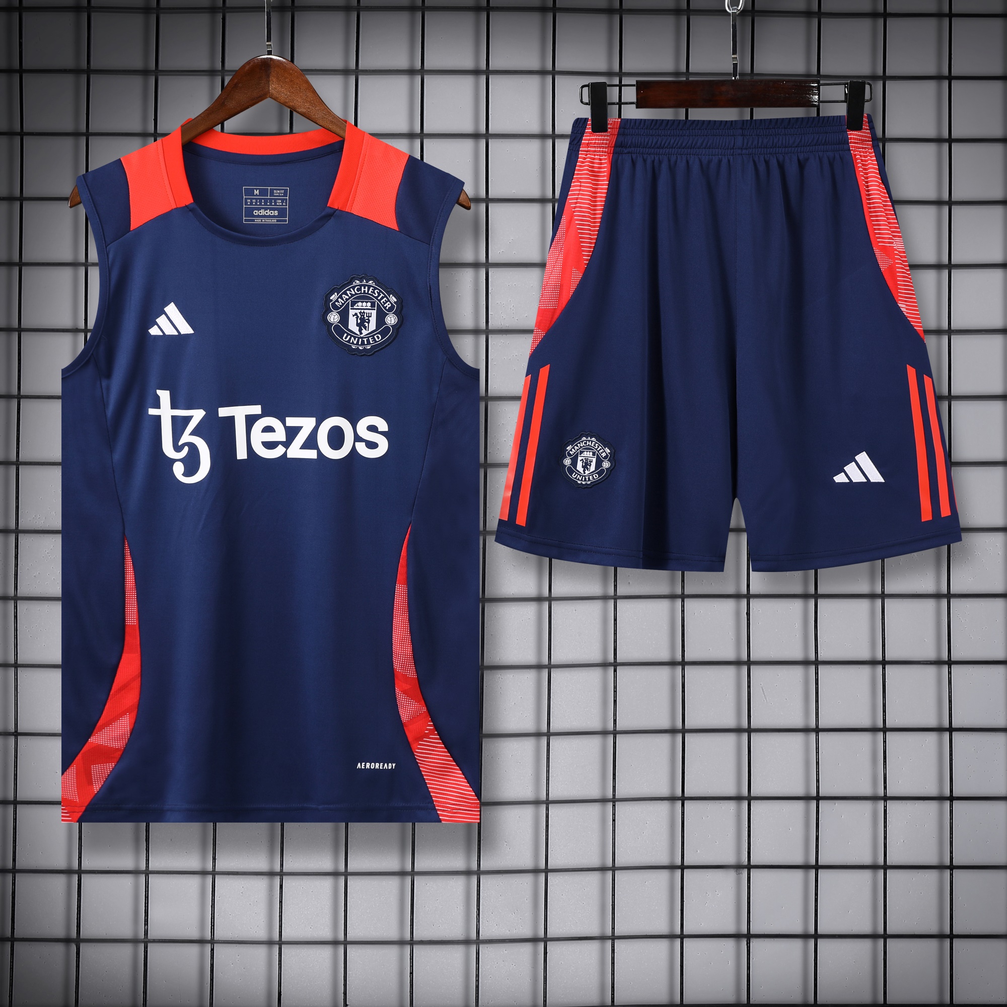 Manchester United 24-25 Vest Training Set - Deep Blue - ManixJersey