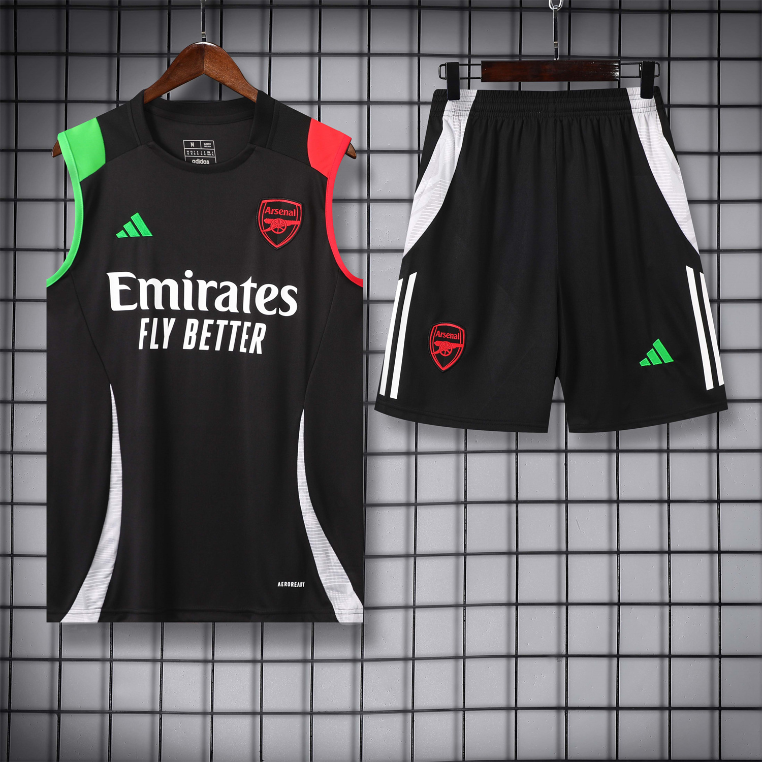 Arsenal 24-25 Vest Training Set - Black - ManixJersey