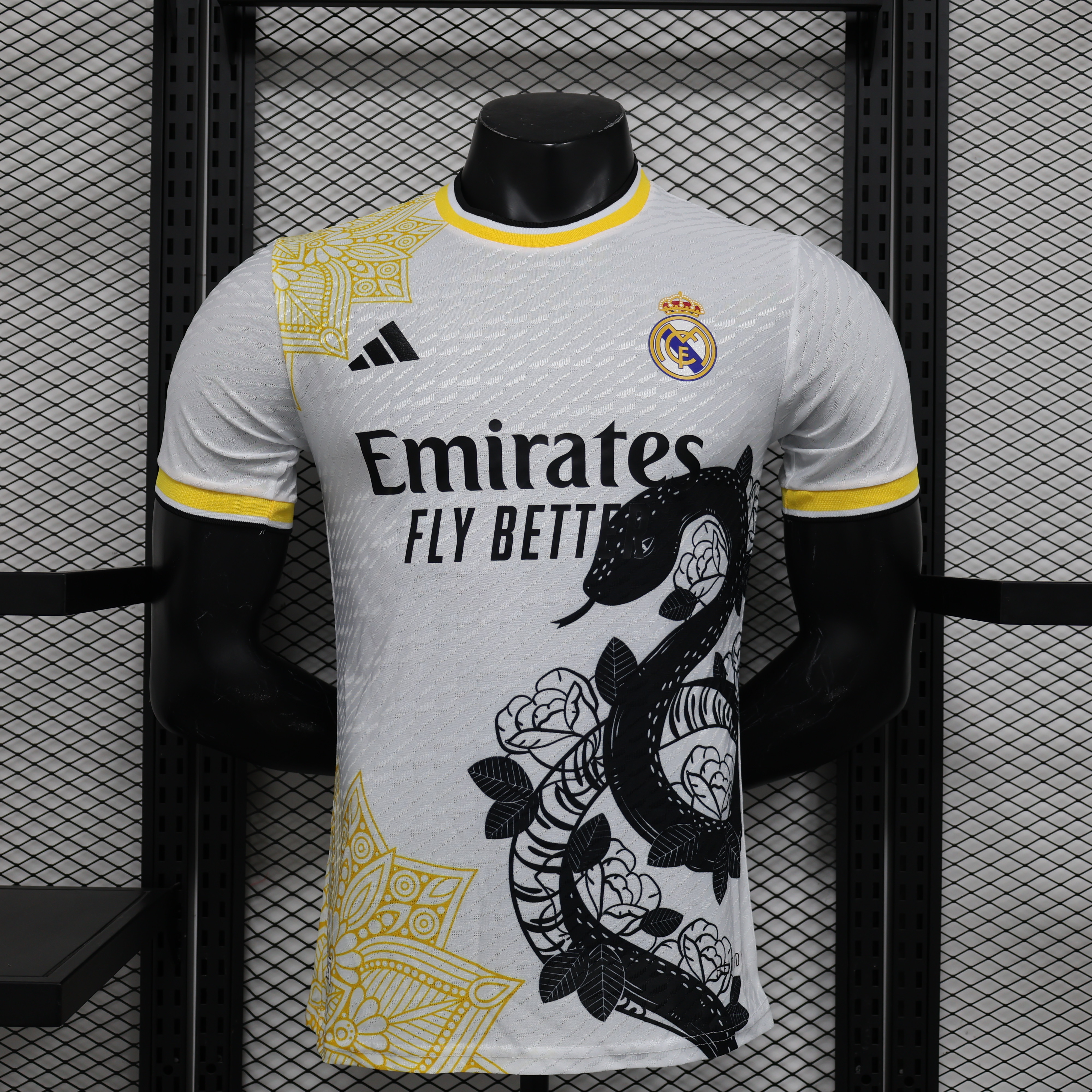 Real Madrid 24-25 Black Snake Special Edition White Jersey - Player Version - ManixJersey