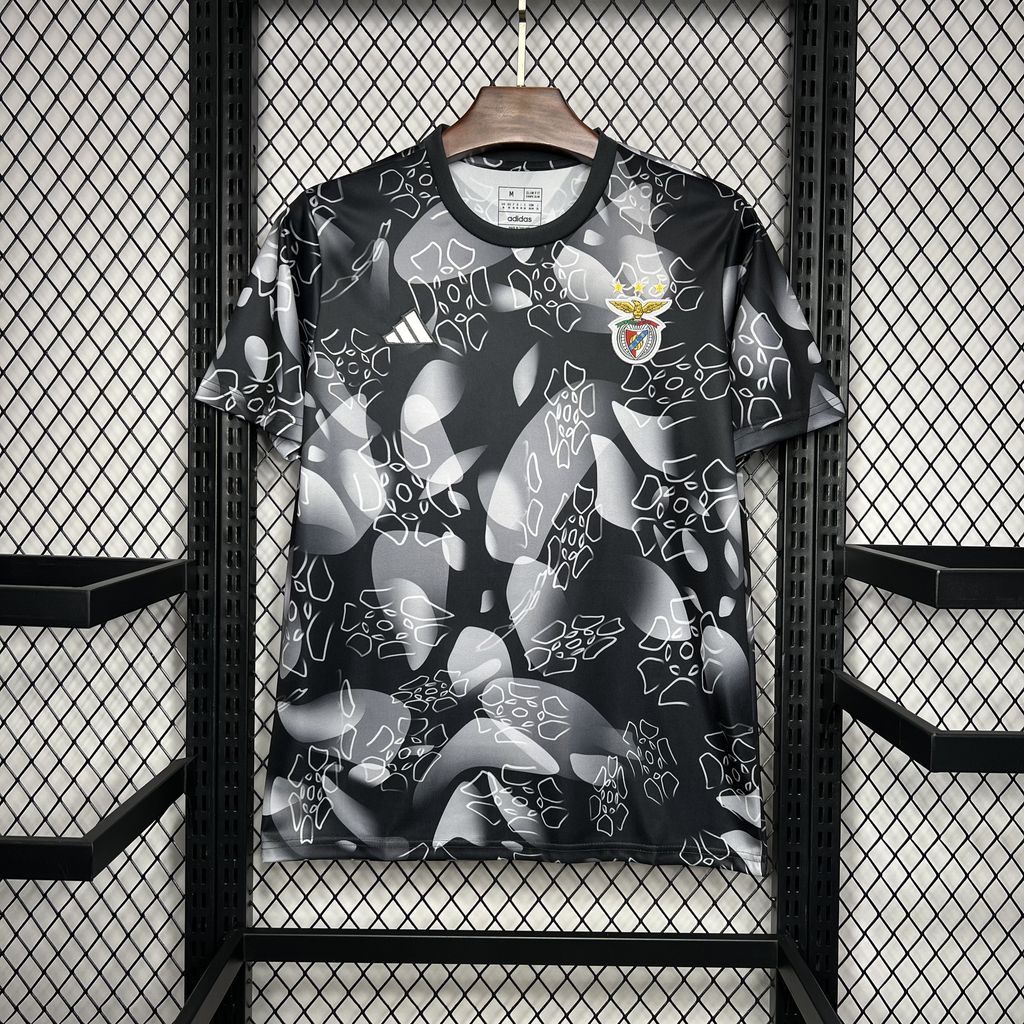 Benfica 24-25 Black Pre-match Training Jersey - Fans Version - ManixJersey