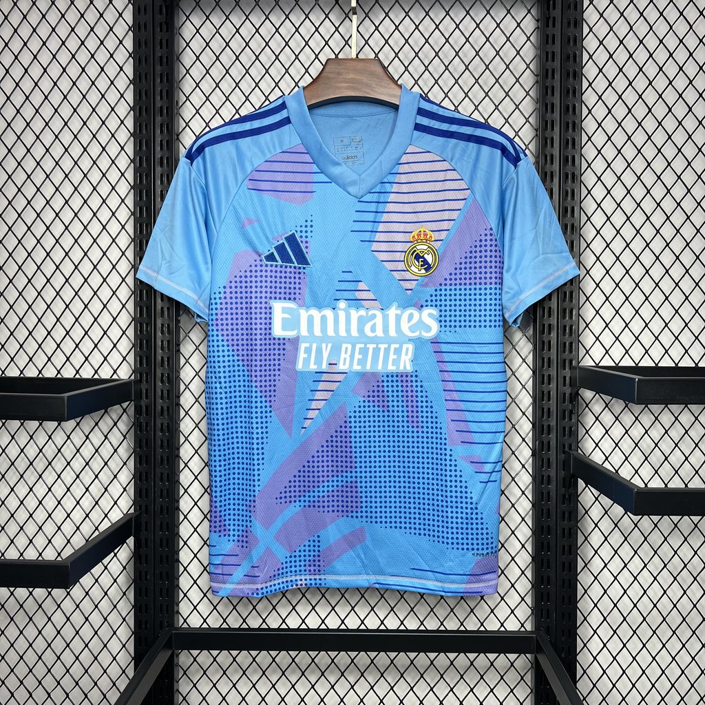 Real Madrid 24-25 Blue Goalkeeper Jersey - Fans Version - ManixJersey