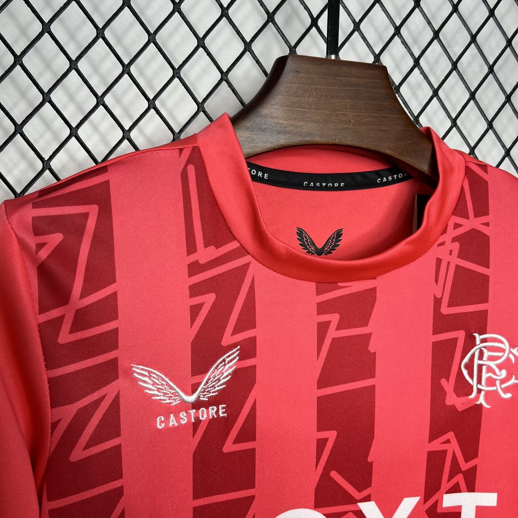 Glasgow Rangers 24-25 Red Goalkeeper Kids Kit - ManixJersey