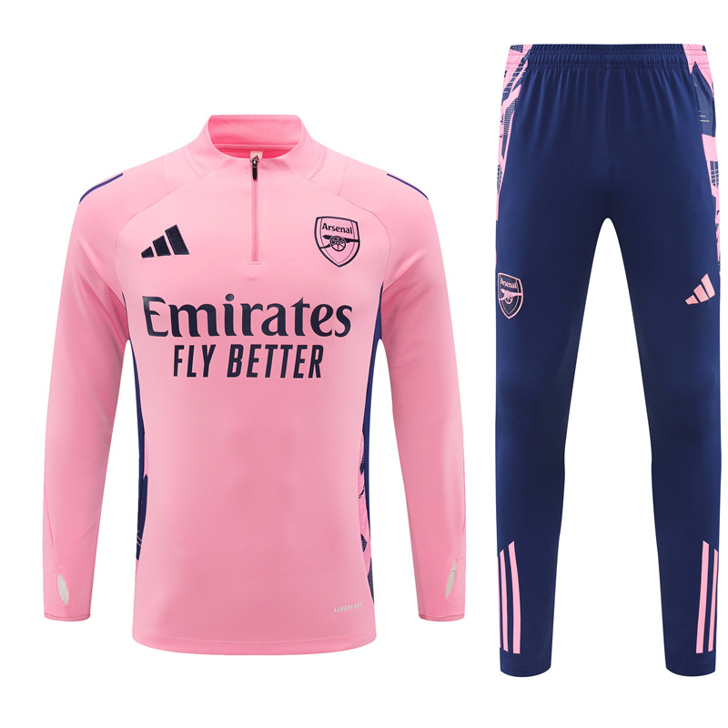Arsenal 24-25 Long Sleeve Training Set - Pink - ManixJersey