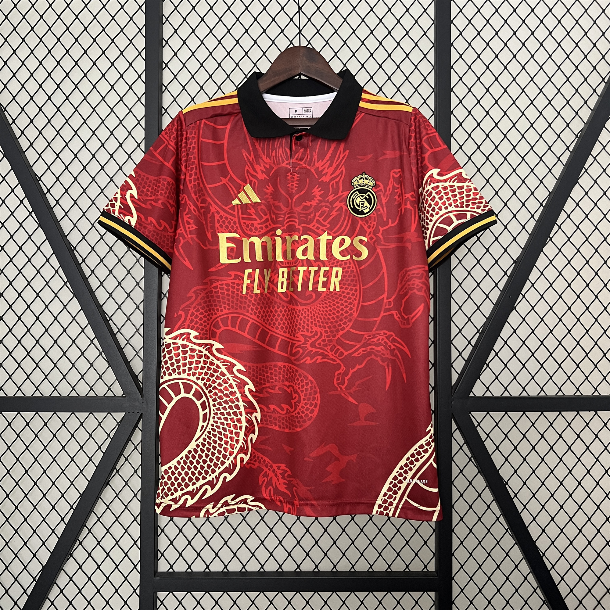 Real Madrid 24-25 Red Colorful Dragon Speical Jersey - Fans Version - ManixJersey