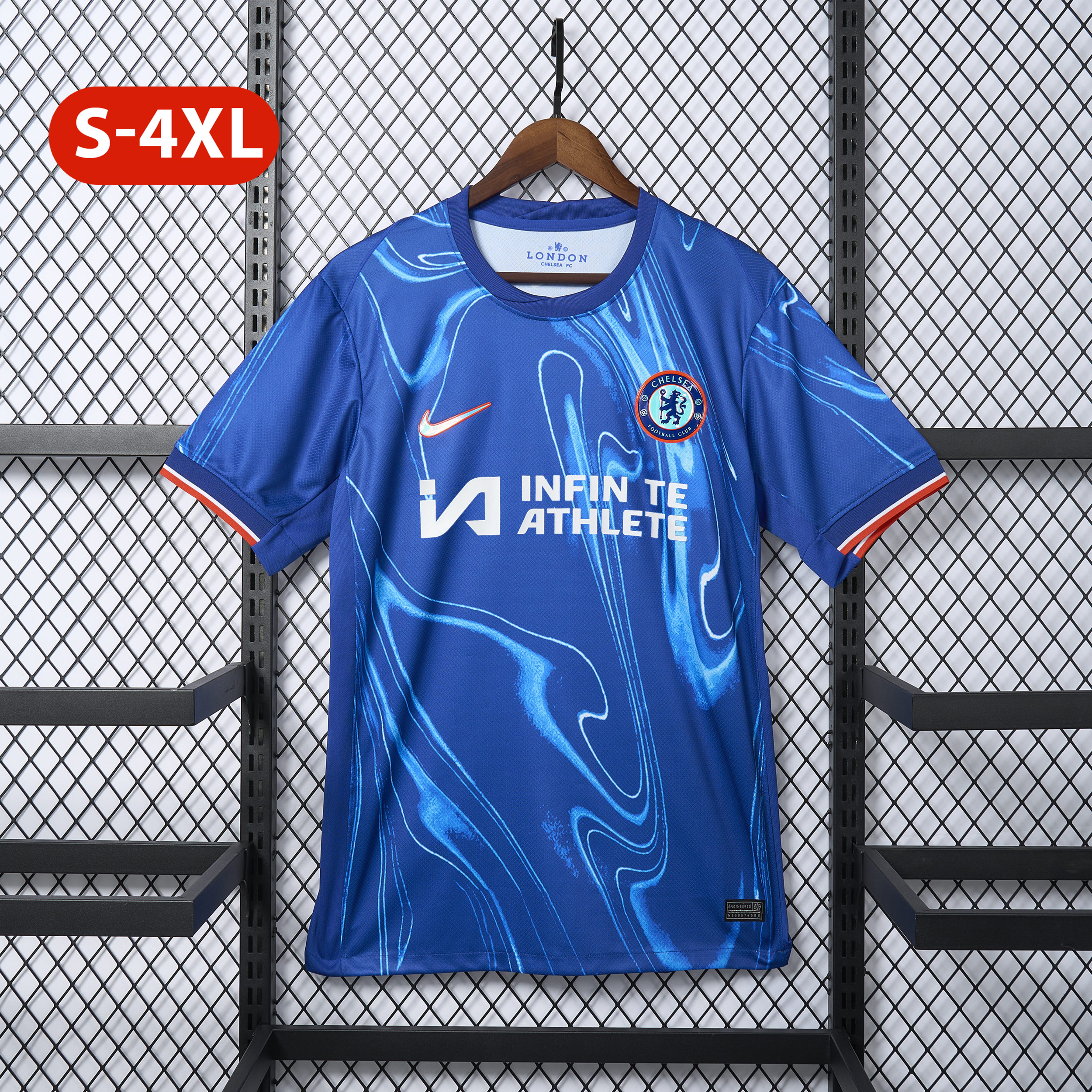 C.H.E.L.S.E.A 24-25 Home Stadium Jersey With Chest Advertisement - Fans Version - ManixJersey