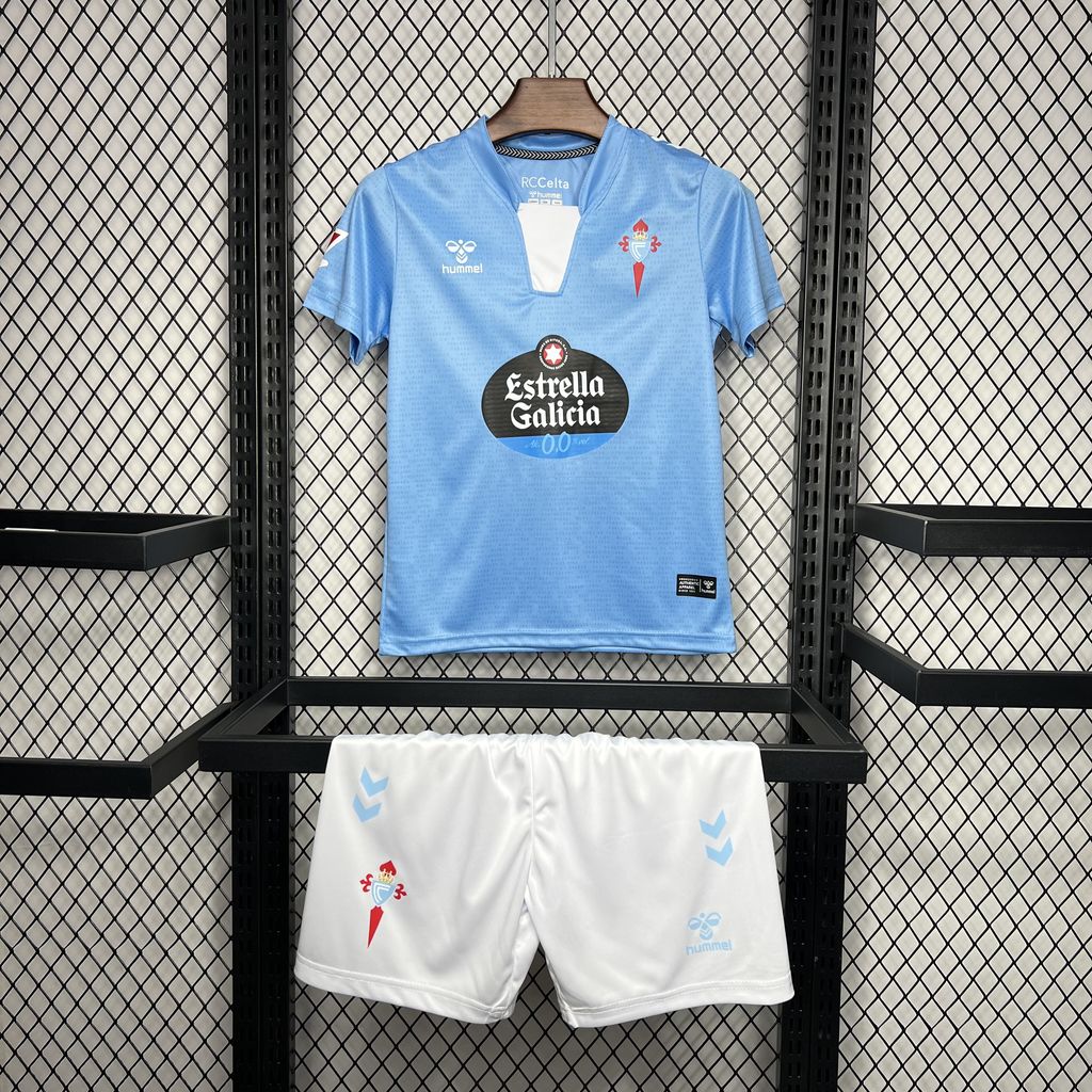 Celta Vigo 24-25 Home Stadium Kids Kit - ManixJersey