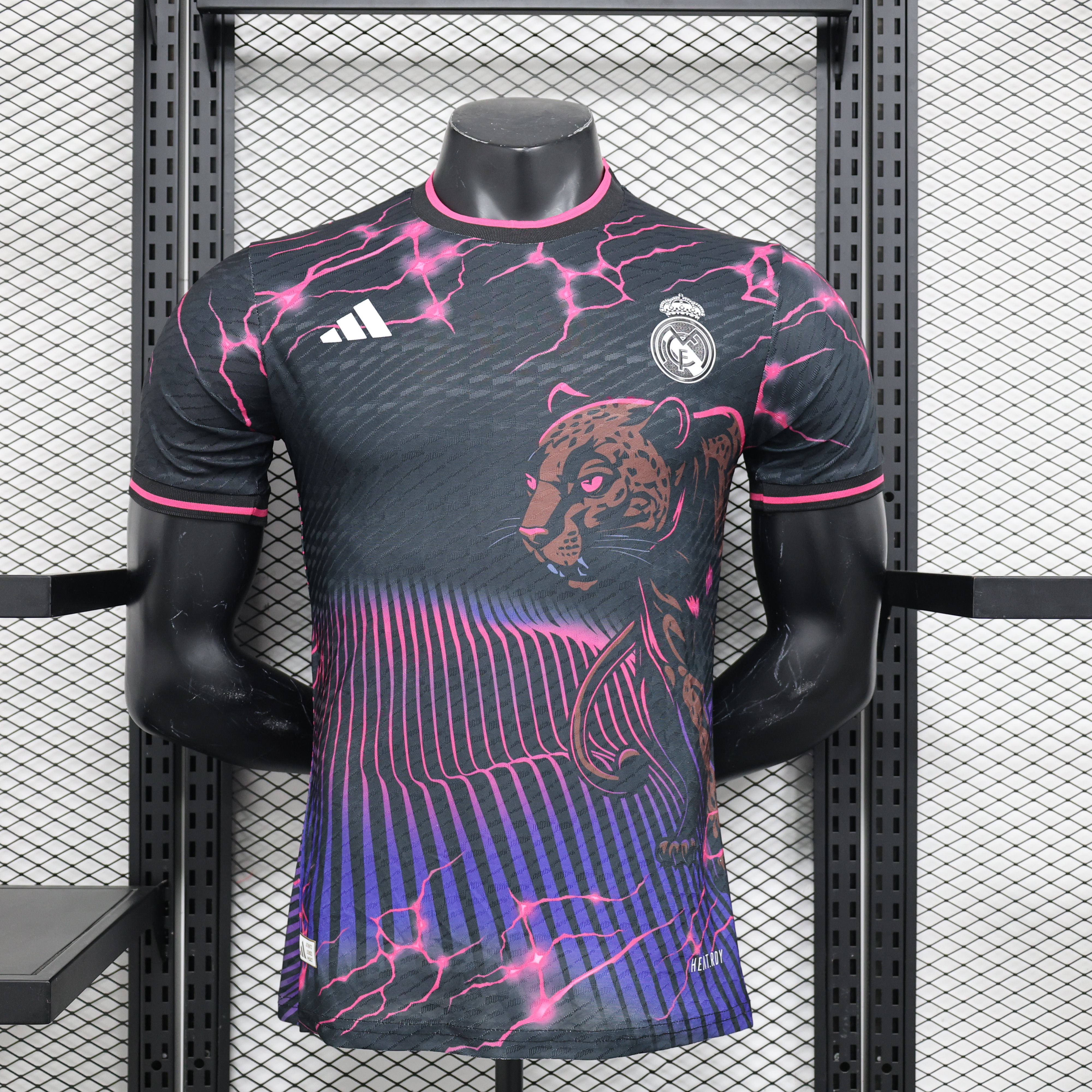 Real Madrid 24-25 Leopard Special Edition Black Jersey - Player Version - ManixJersey