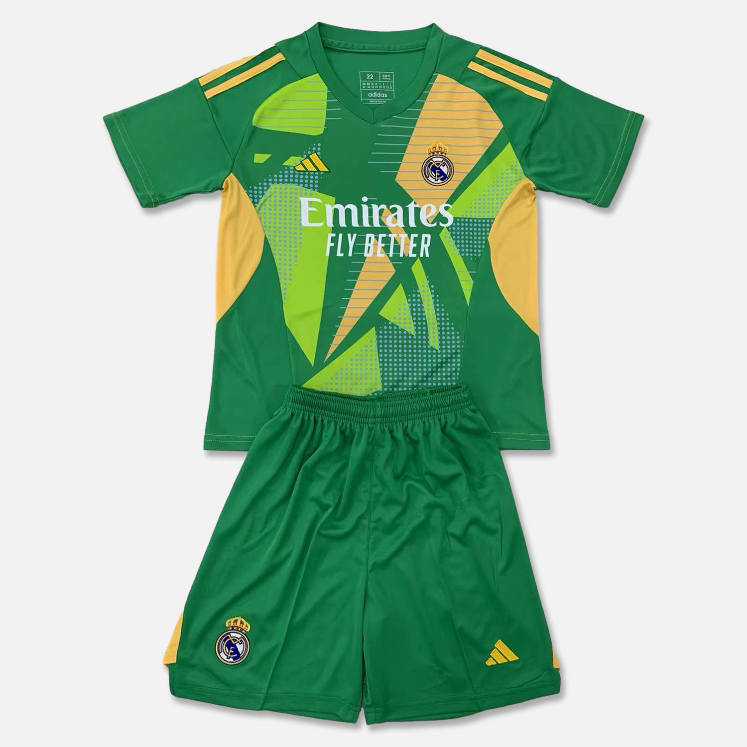Real Madrid 24-25 Goalkeeper Kids Kit - Green - ManixJersey