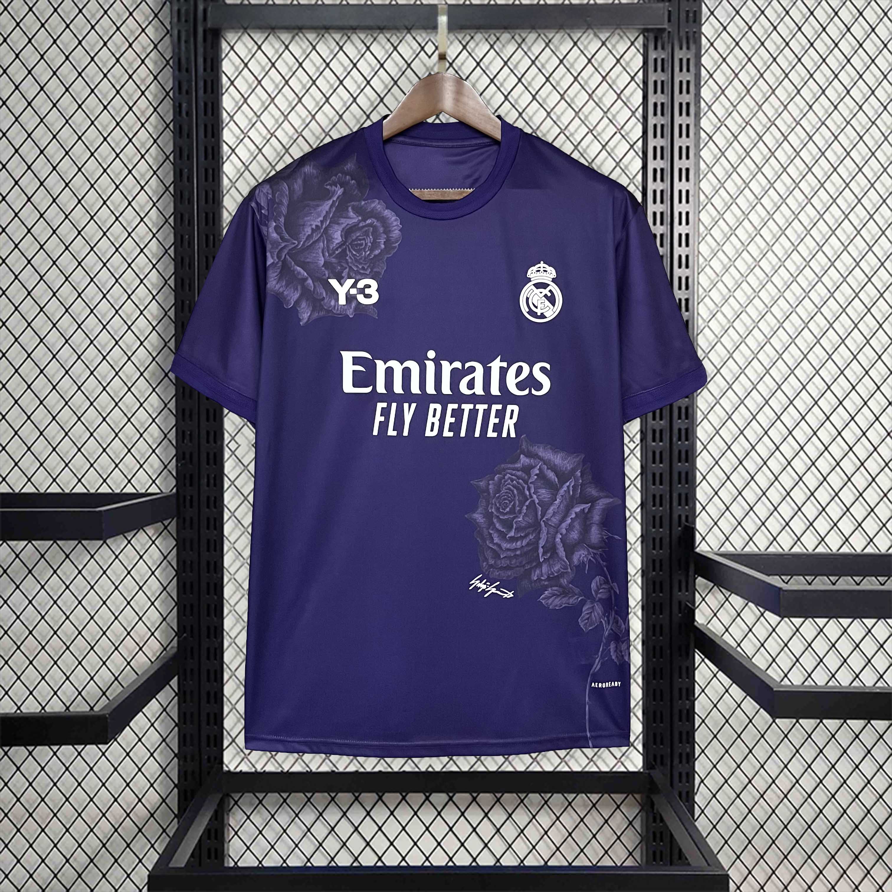 Real Madrid 23-24 Y3 Purple Special Edition Jersey - Fans Version - ManixJersey