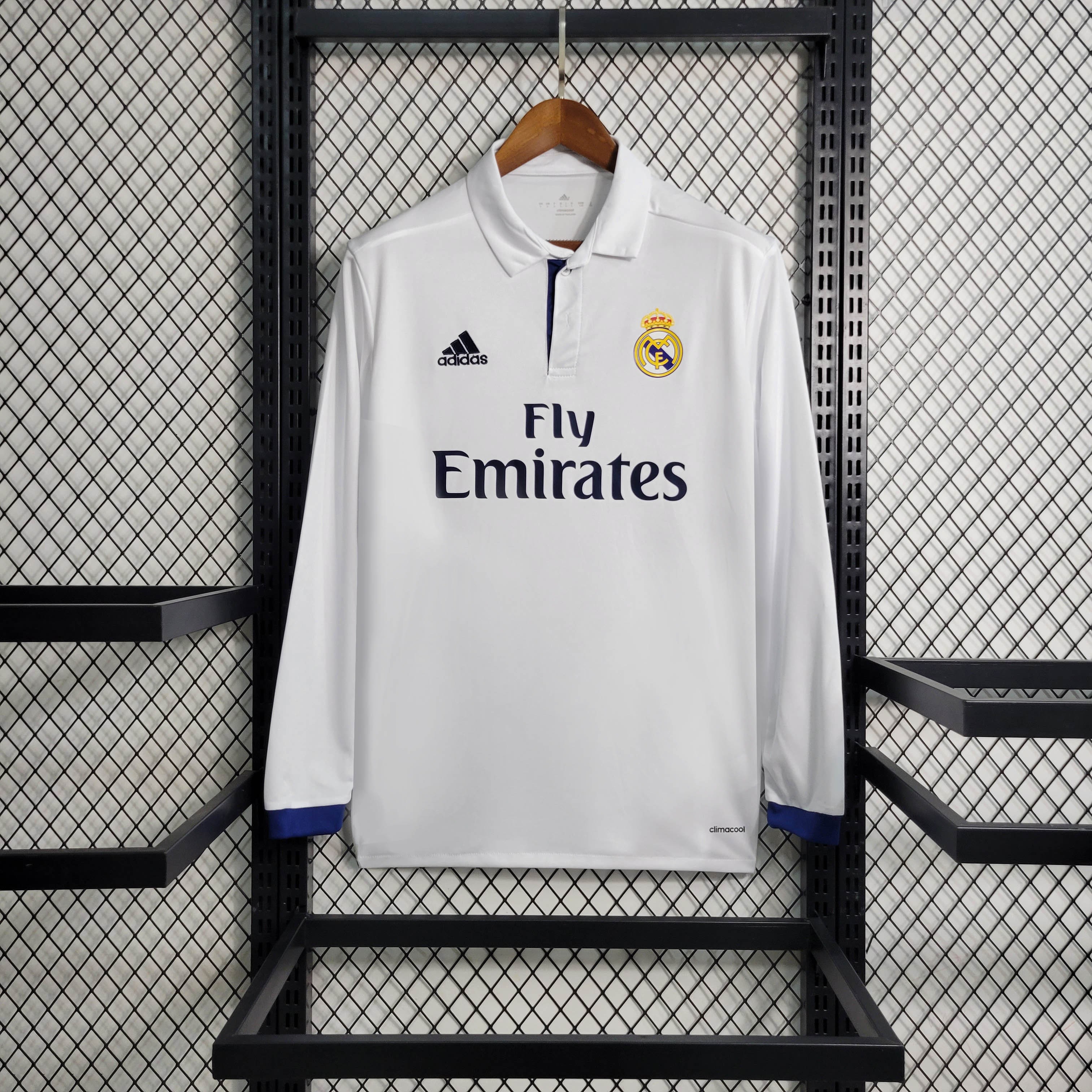Retro Real Madrid 16-17 Home Long Sleeve Jersey - ManixJersey