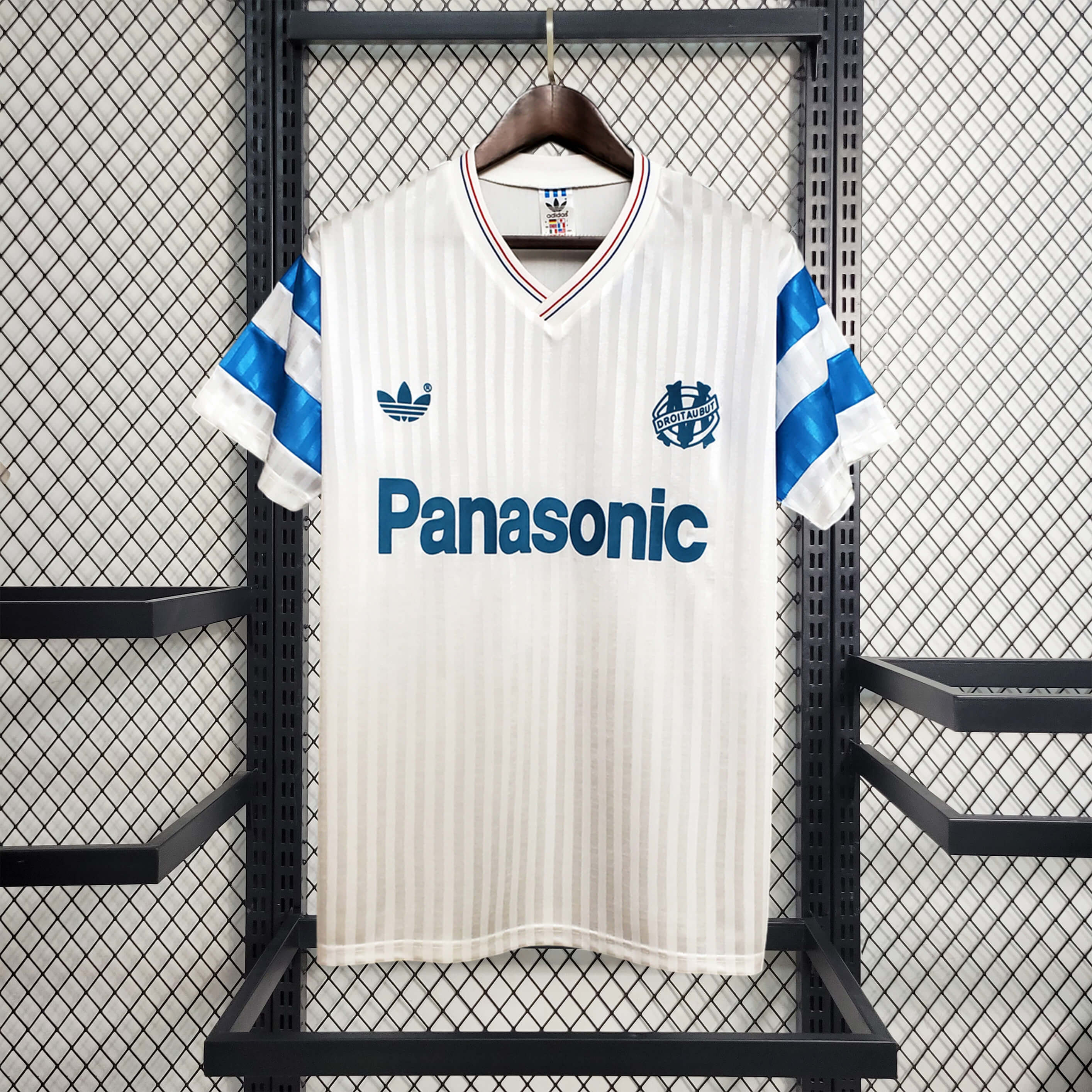 Retro Marseille 1990-91 Home Stadium Jersey - ManixJersey