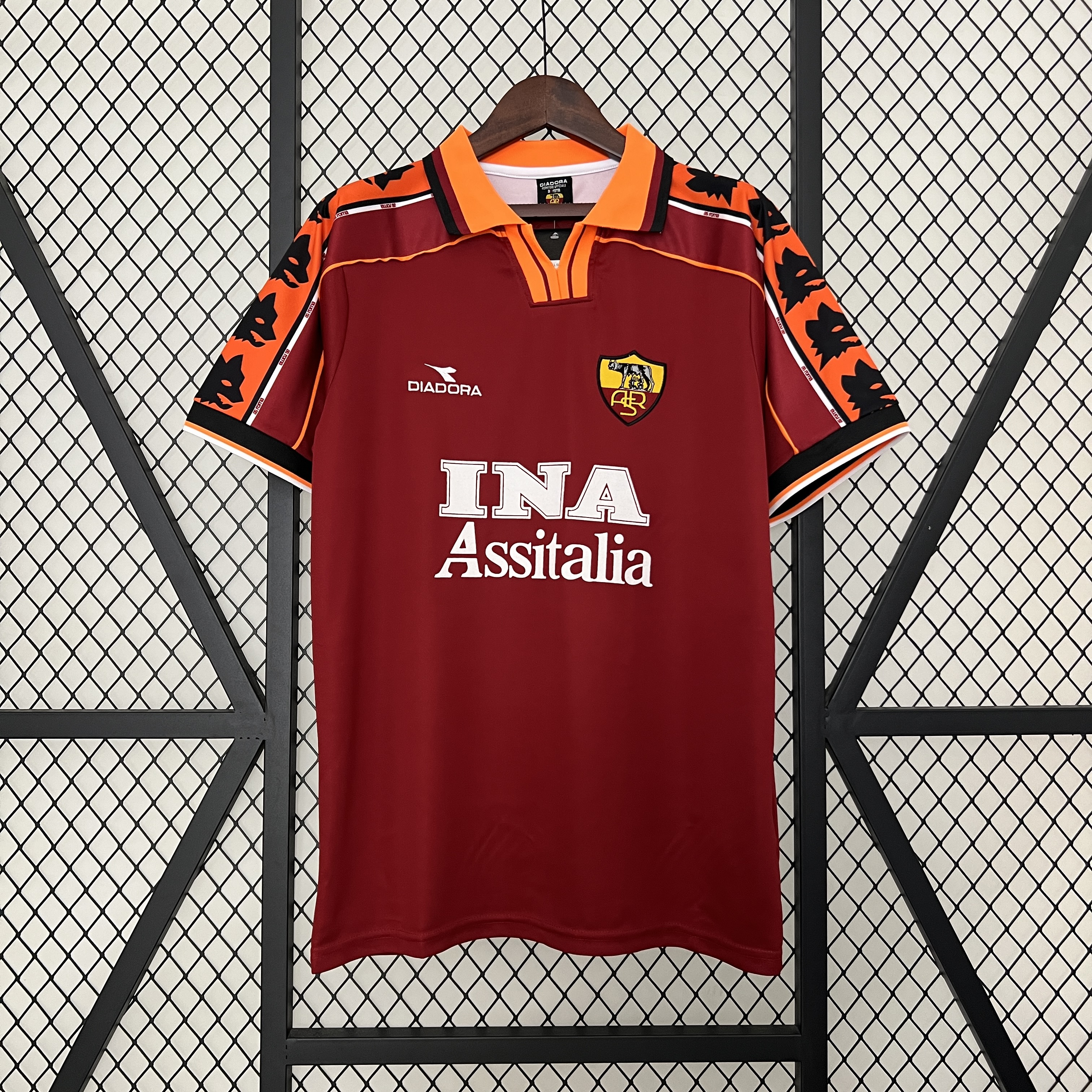 Retro Roma 1998-99 Home Jersey - ManixJersey