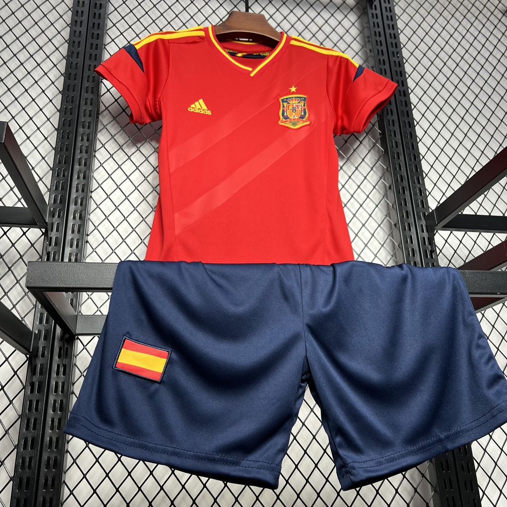 Retro Spain 2012 Home Stadium Kids Kit - ManixJersey