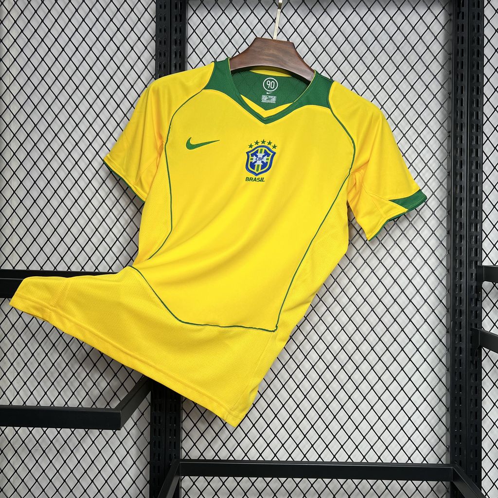 Retro Brazil 2004 Home Jersey - ManixJersey