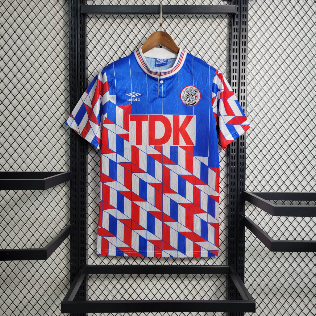 Retro Ajax 1990 Away Stadium Jersey - ManixJersey