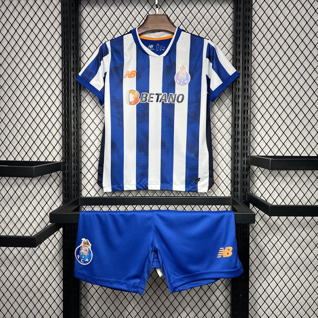 Porto 24-25 Home Stadium Kids Kit - ManixJersey