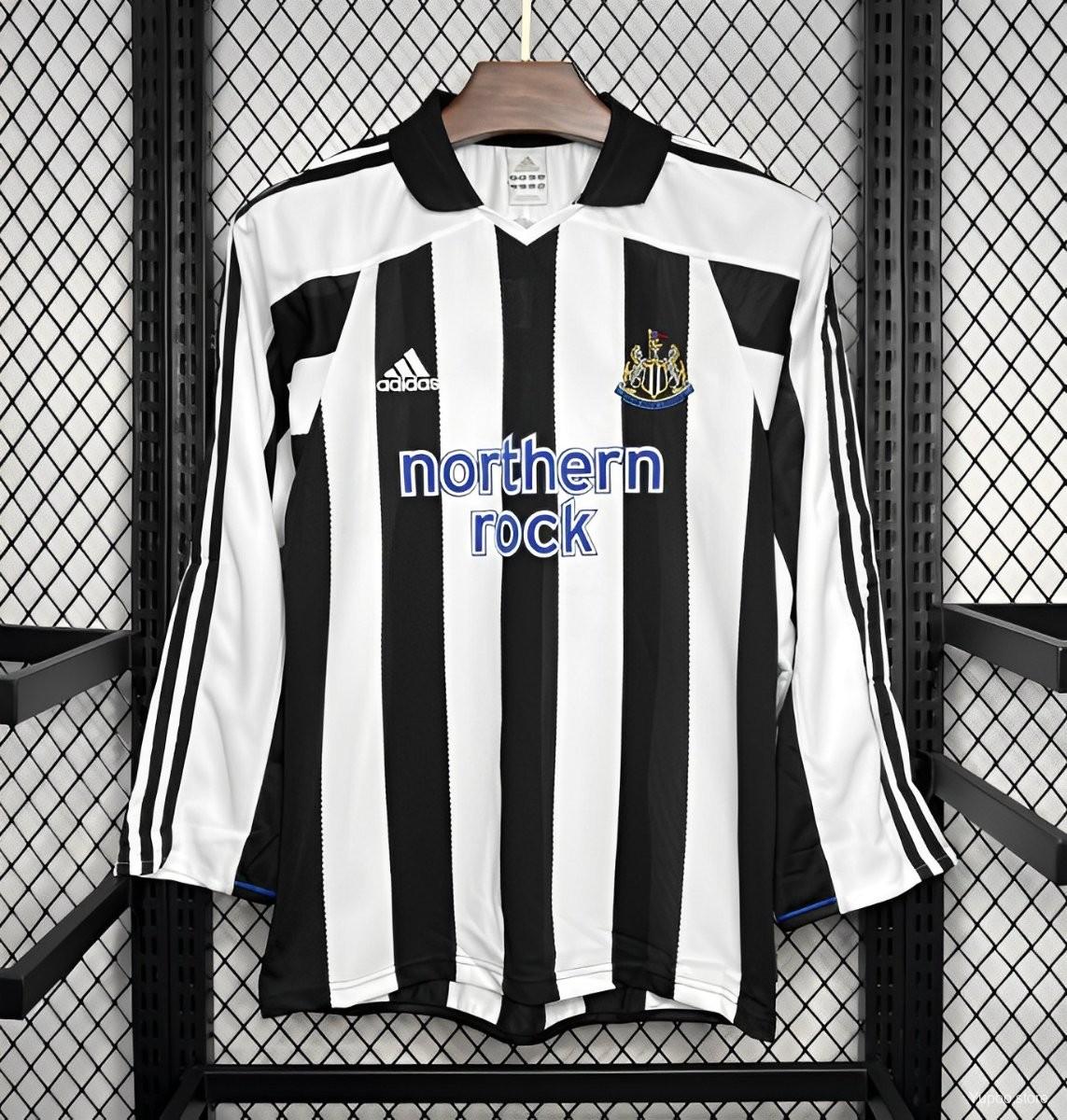 Retro Newcastle United 2003-05 Home Long Sleeve Jersey - ManixJersey