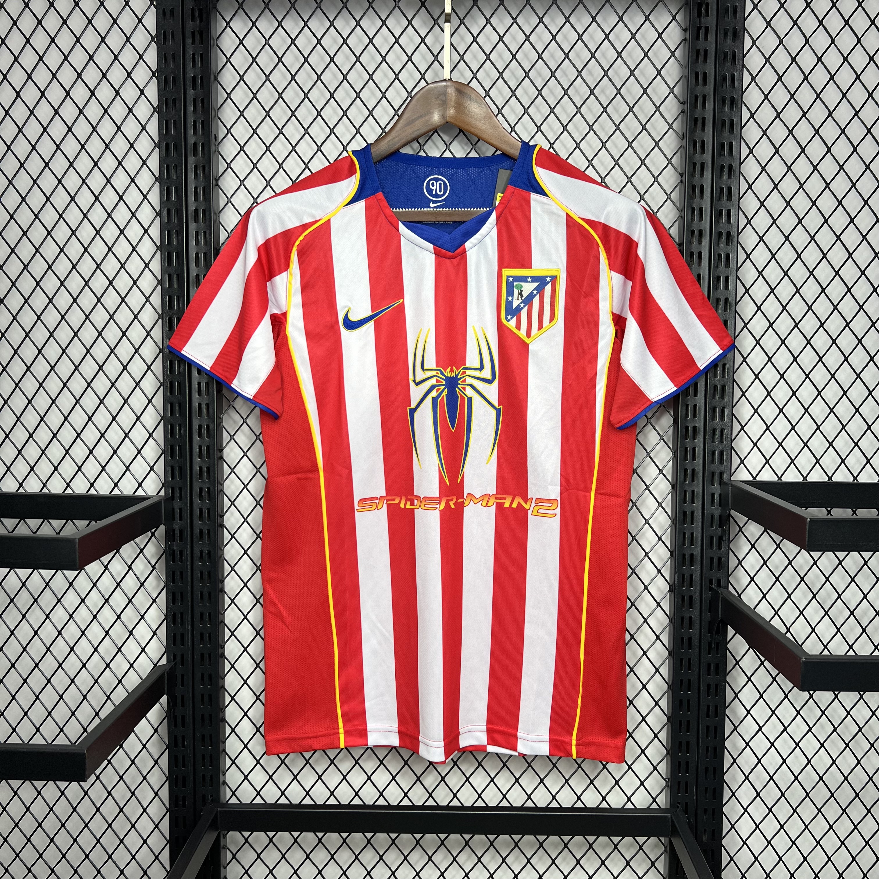 Retro Atletico Madrid 2004-05 Home Stadium Jersey - S.p.i.d.e.r M.a.n - ManixJersey