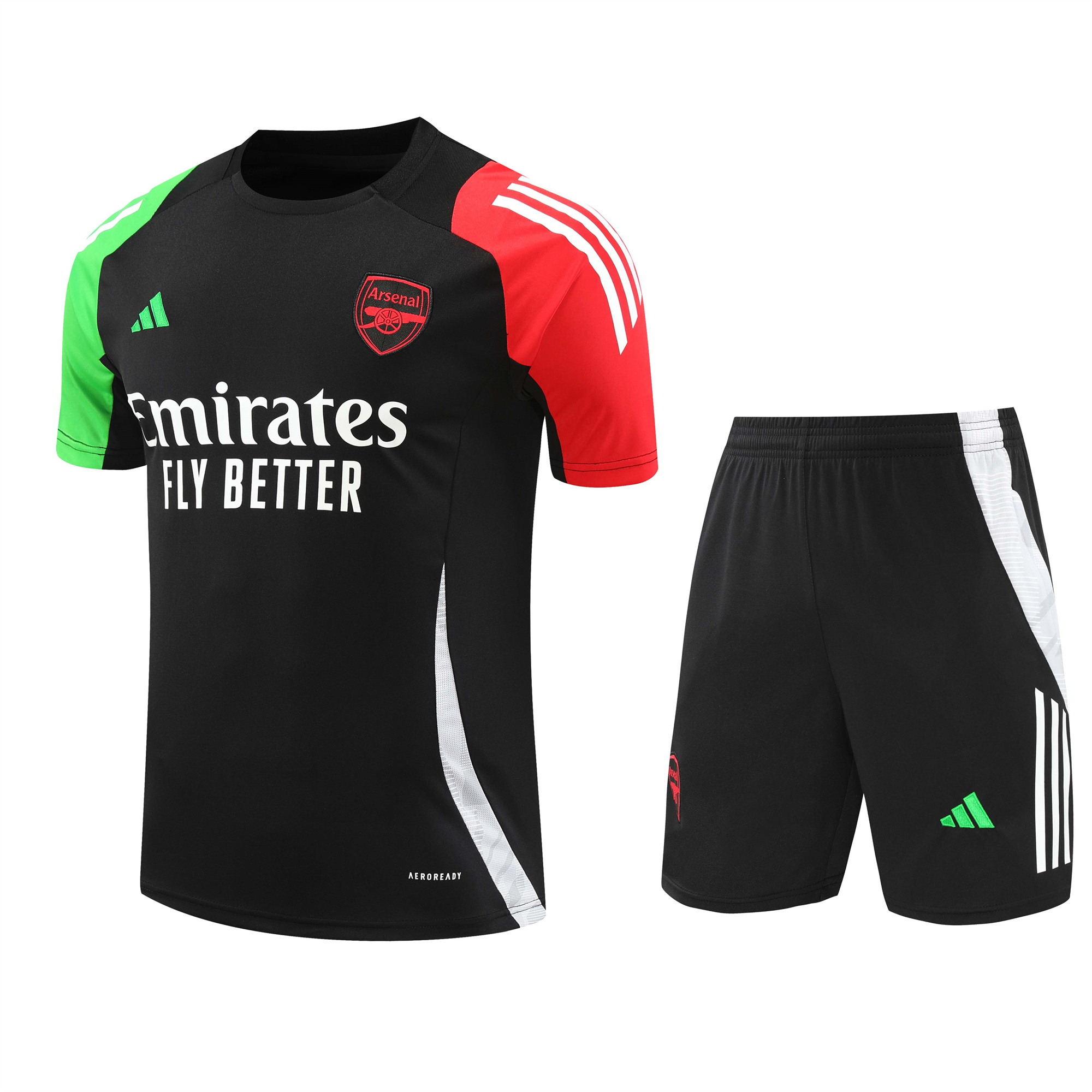 Arsenal 24-25 Short-Sleeve Training Set - Black - ManixJersey