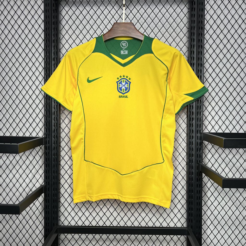 Retro Brazil 2004 Home Jersey - ManixJersey